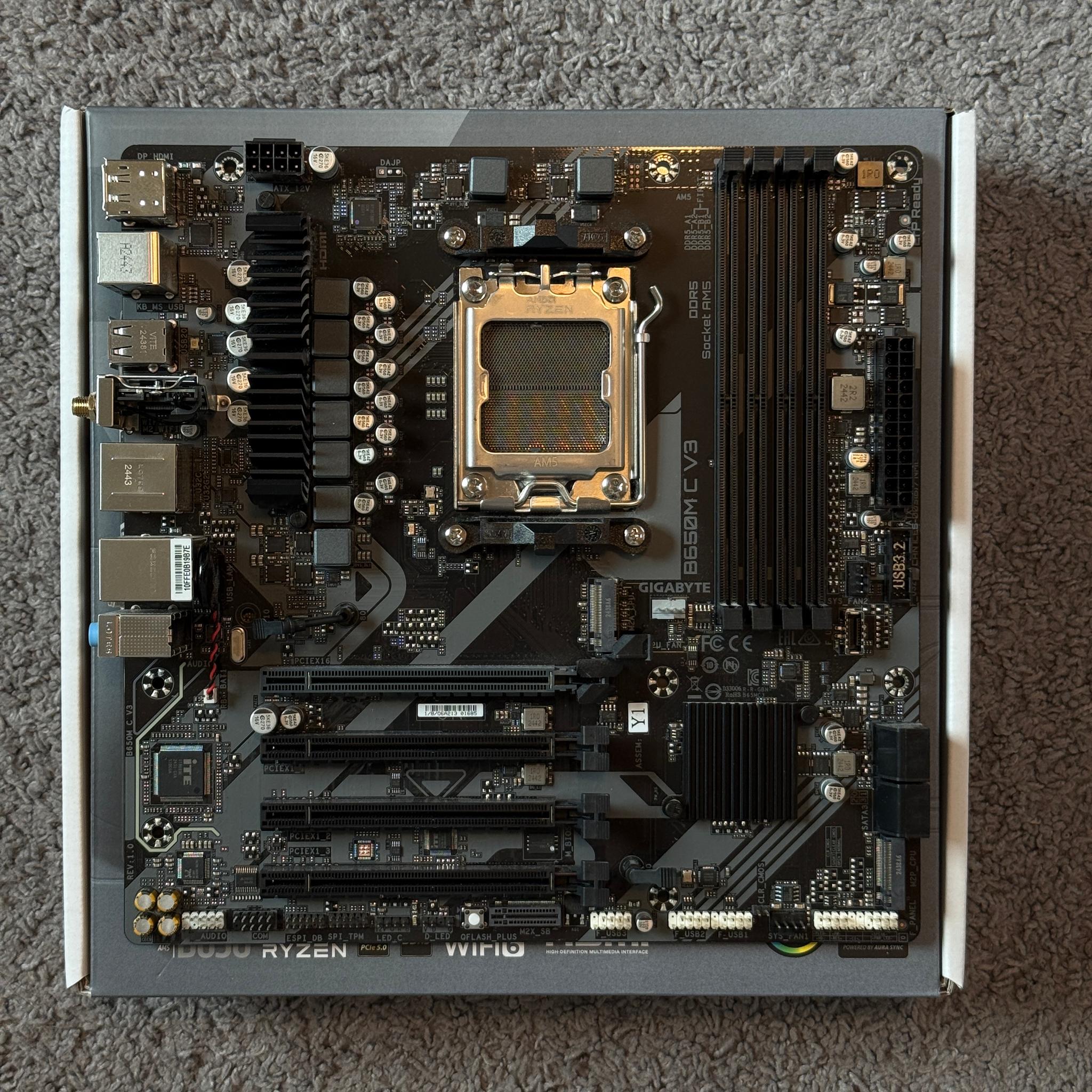 Gigabyte B650M C V3 Motherboard LIKE NEW CONDITION