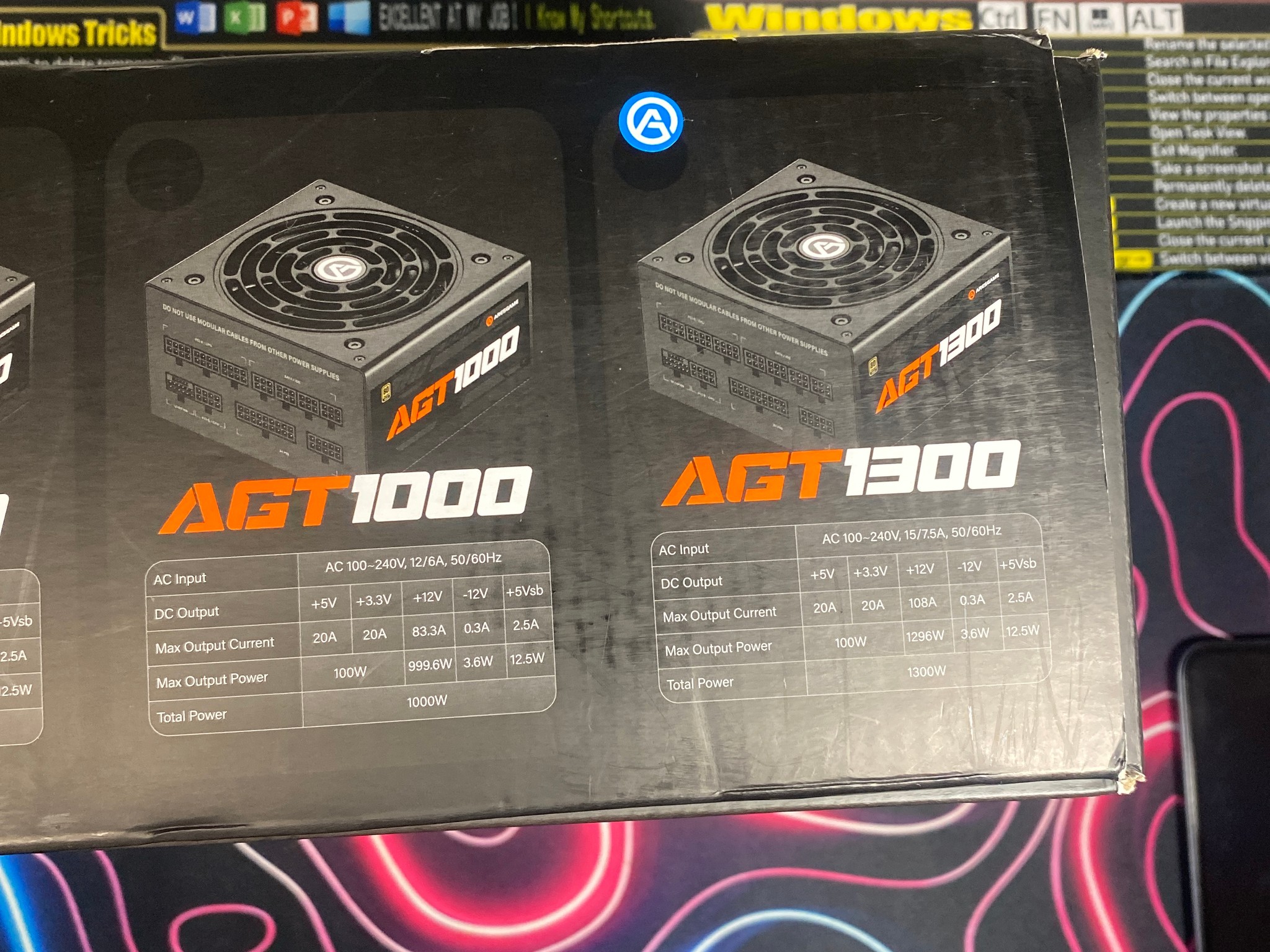 Aresgame Black Cube Agt1300 Gold Modular Power Supply