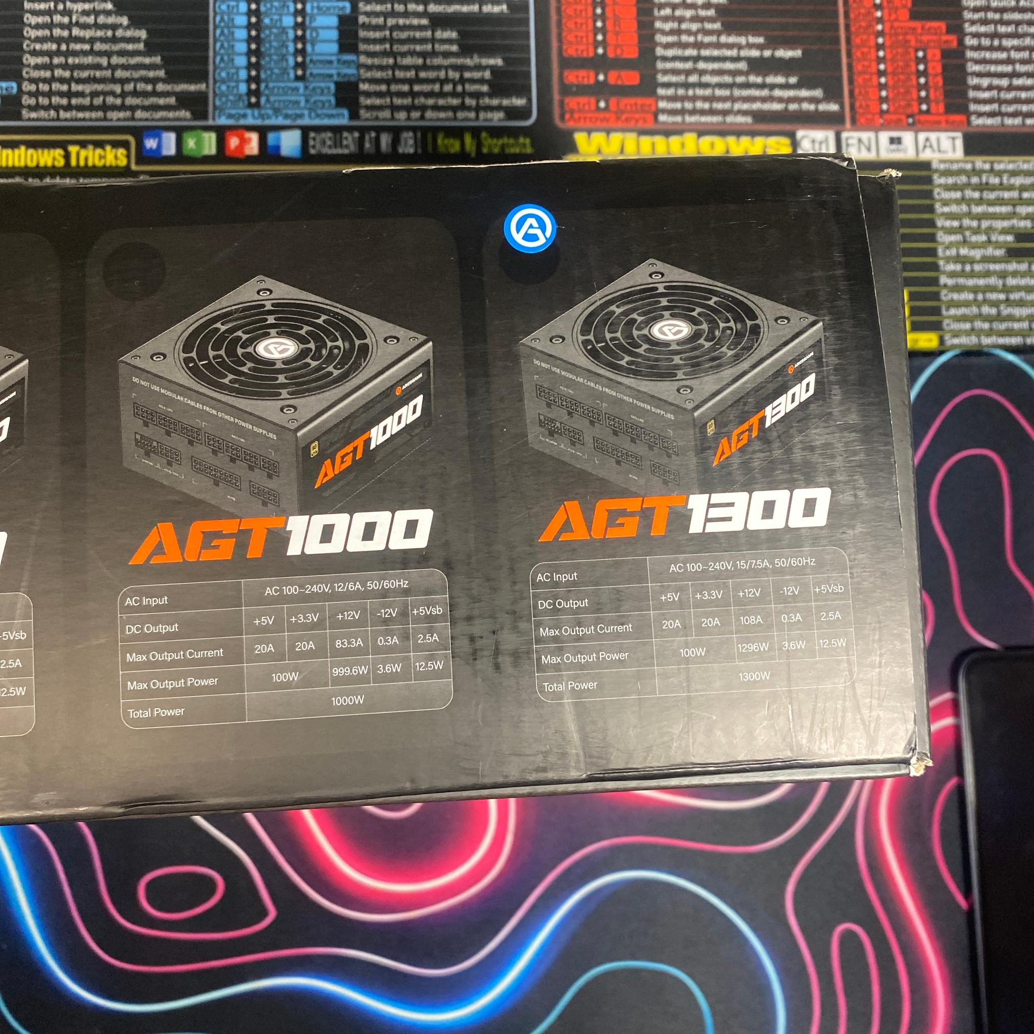Aresgame Black Cube Agt1300 Gold Modular Power Supply