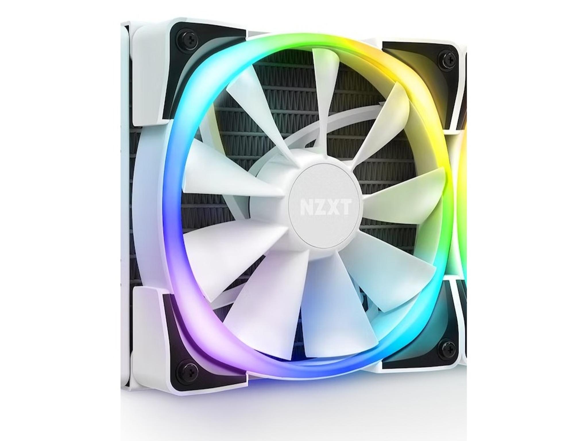 New NZXT AER RGB 2 120mm White ARGB Fan | Fluid Dynamic Bearing | PWM | From Kraken Z53