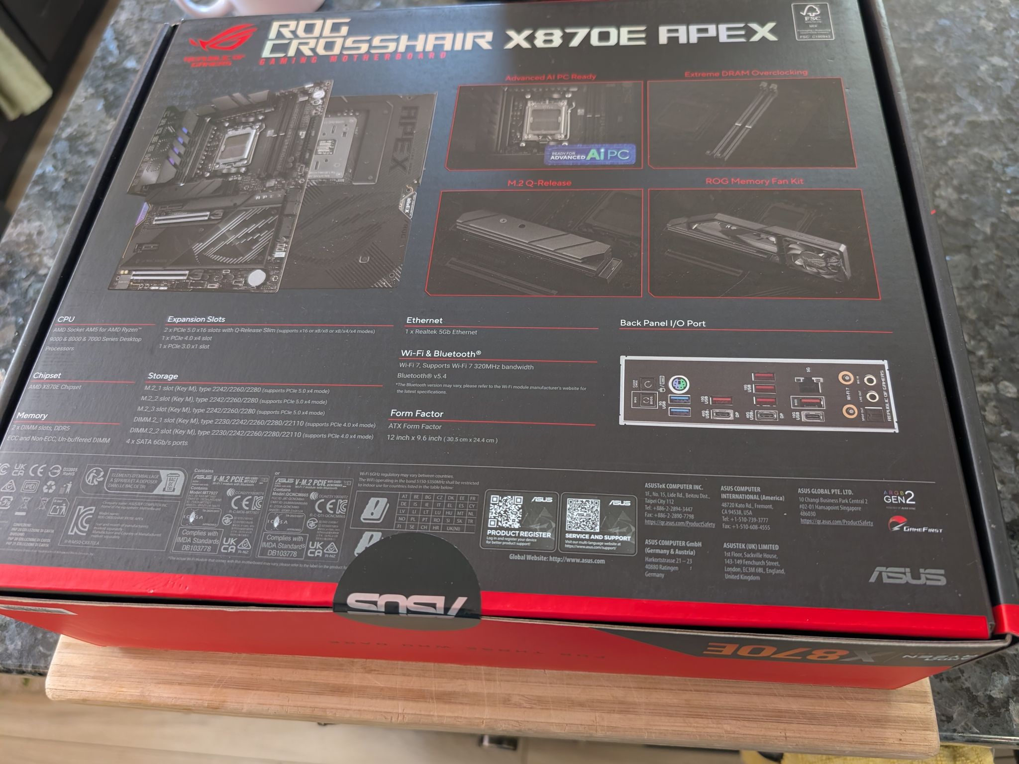 🔴 BRAND NEW 🔴 ASUS ROG Crosshair X870E APEX - Ultimate OC Motherboard AMD AM5 ATX Wi-Fi 7