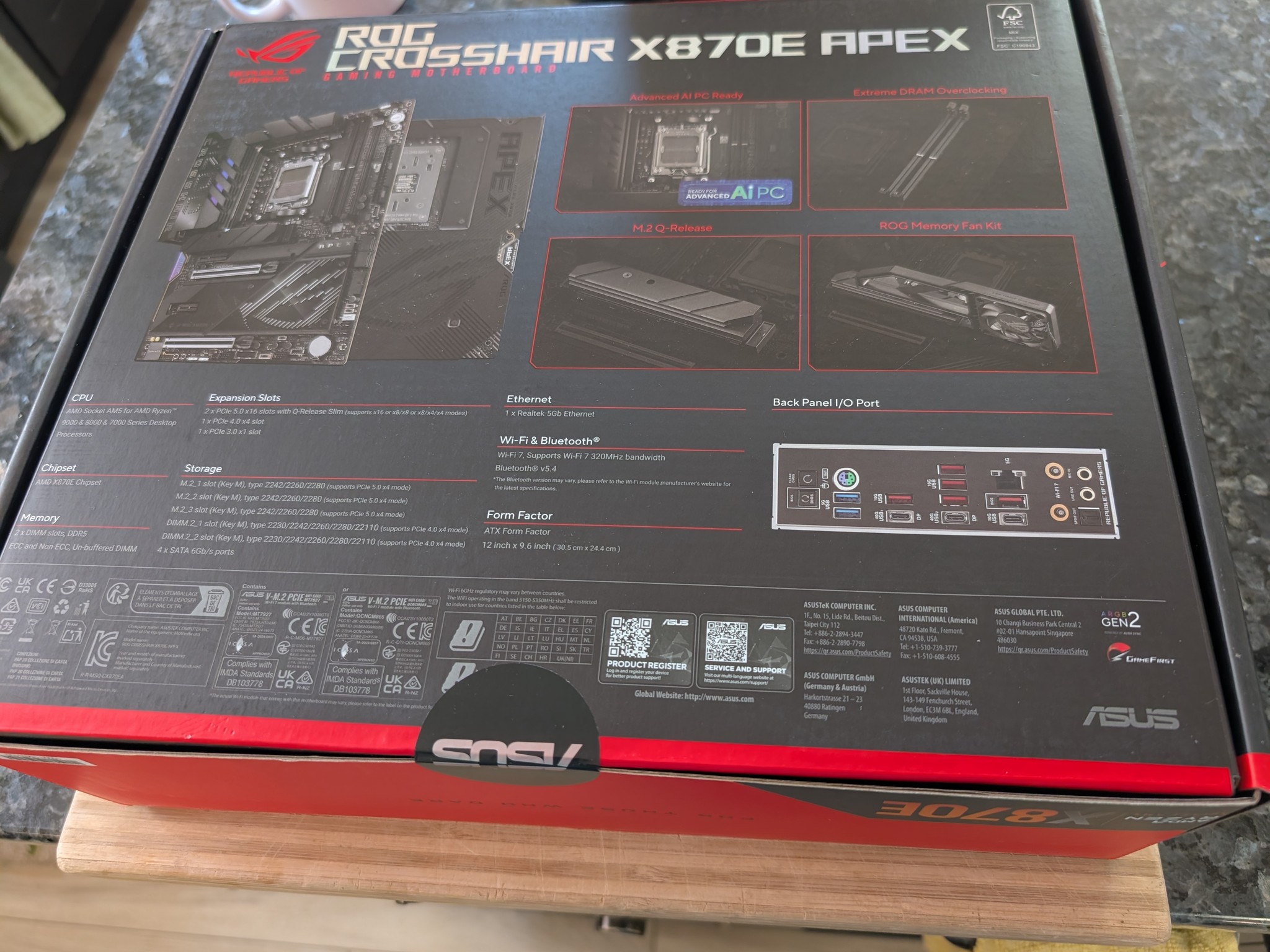 🔴 BRAND NEW 🔴 ASUS ROG Crosshair X870E APEX - Ultimate OC Motherboard AMD AM5 ATX Wi-Fi 7