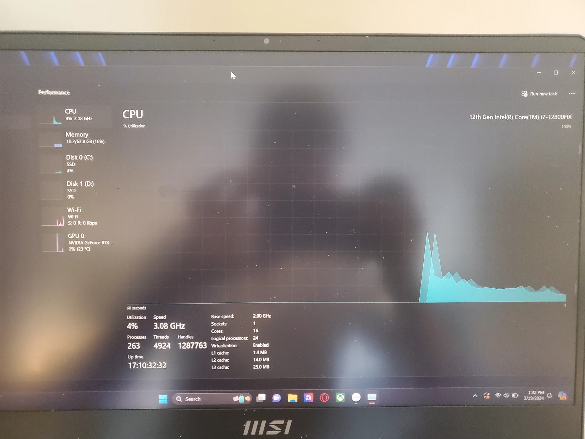 MSI Raider GE77HX 64gb DDR5 3070ti