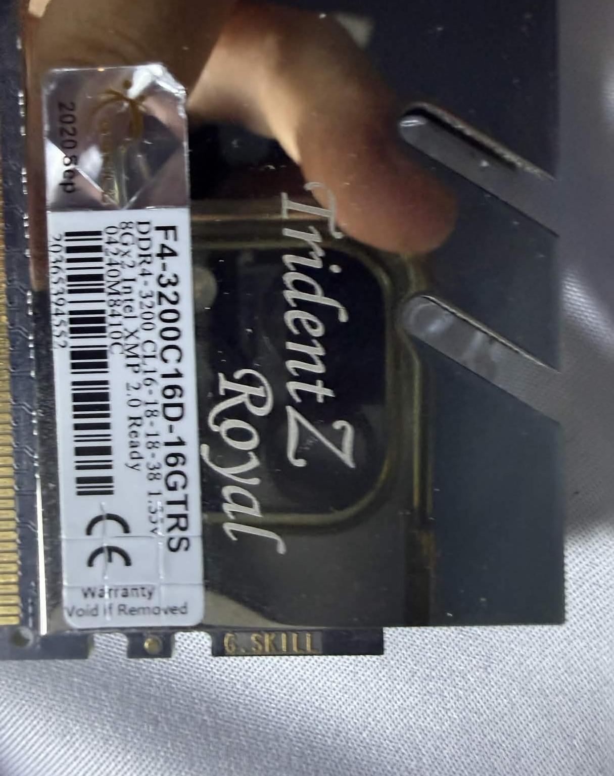 G.Skill Trident Royal 16gb (2x8) 3200 MHz DDR4 Ram