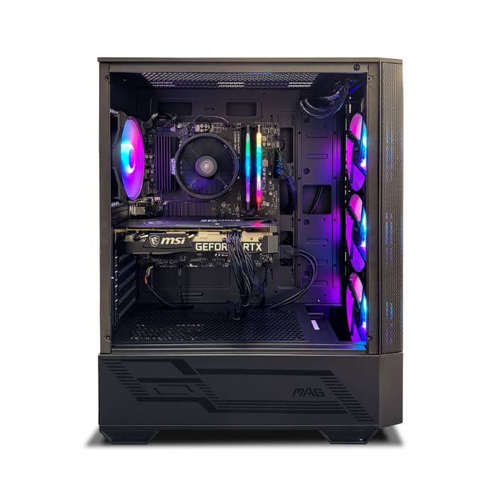 NSX Gaming AMD Ryzen 5 5500, RTX 4060, 16GB 3600MHz RGB RAM, 1TB NVMe SSD, 650W PSU – MAG Forge Case