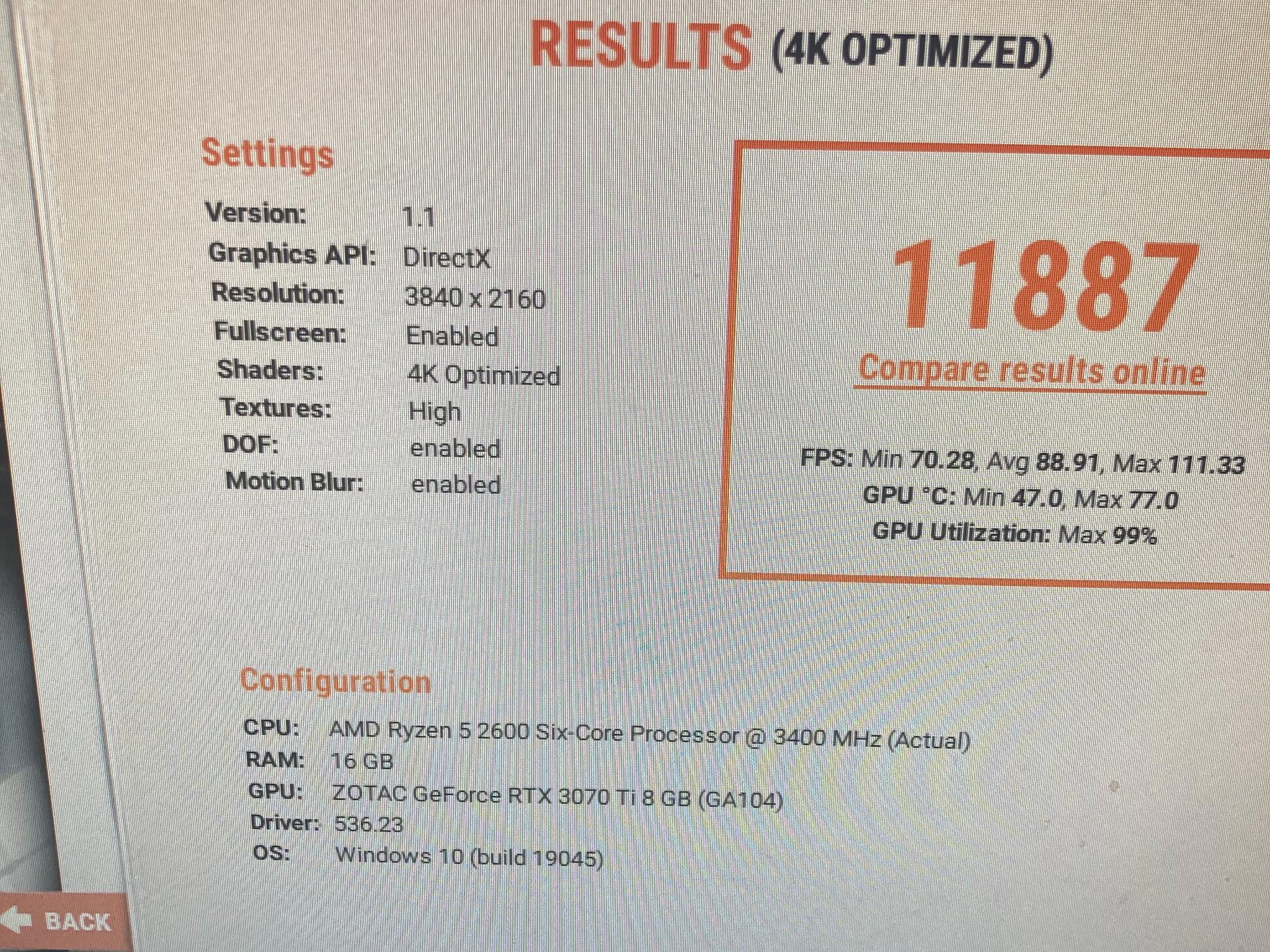 ZOTAC GeForce RTX 3070 Ti Trinity OC 8GB