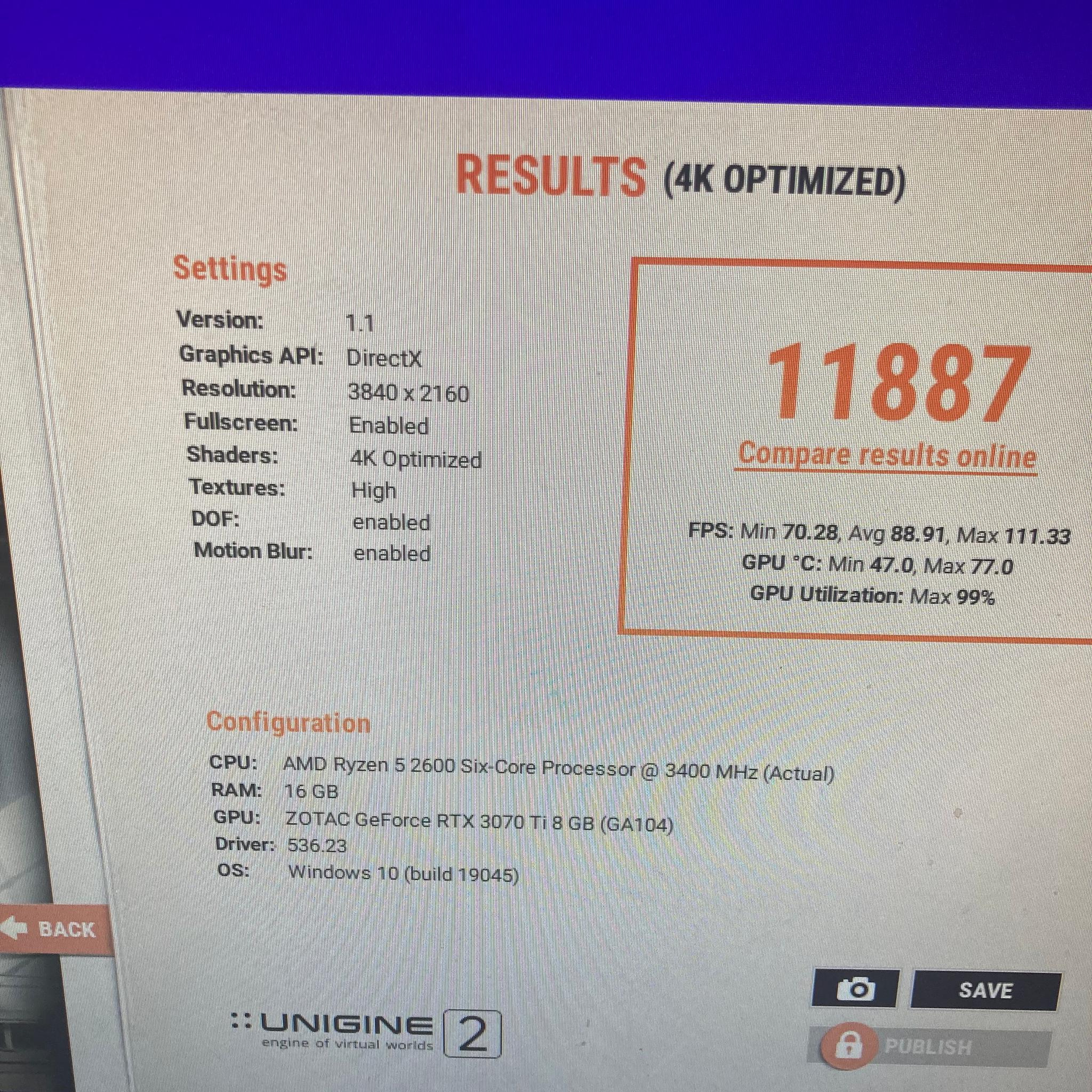 ZOTAC GeForce RTX 3070 Ti Trinity OC 8GB