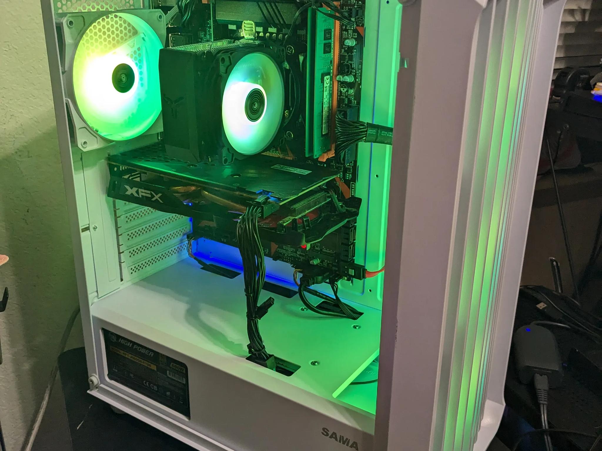 FREE SHIP|| 6 Core Intel Xeon, 16GB RAM, RX 470 4GB, 512GB SSD, Win10, RGB, Wifi