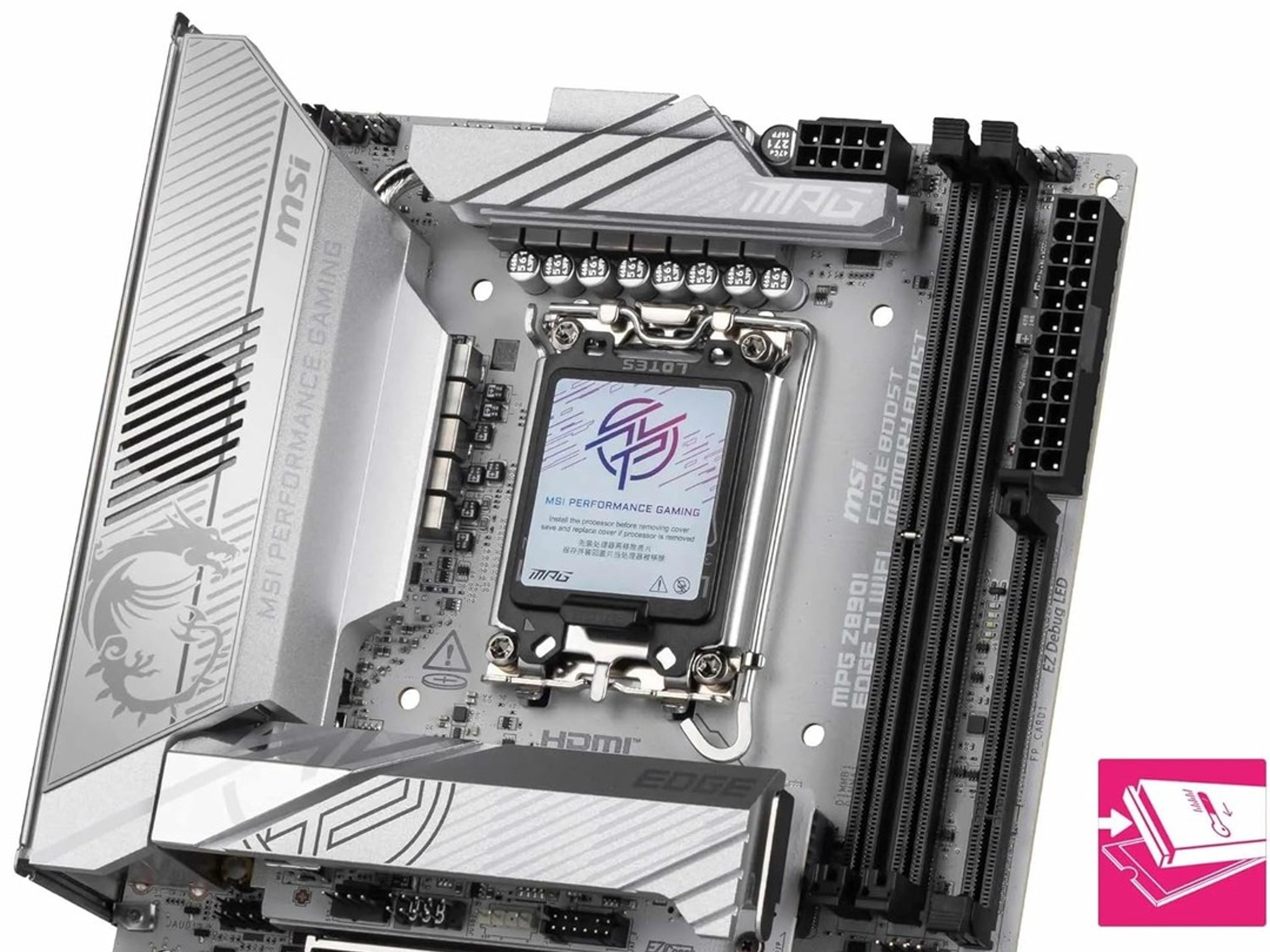 MPG Z890I EDGE TI WIFI Intel LGA 1851 DDR5 Mini-ITX Desktop Motherboard