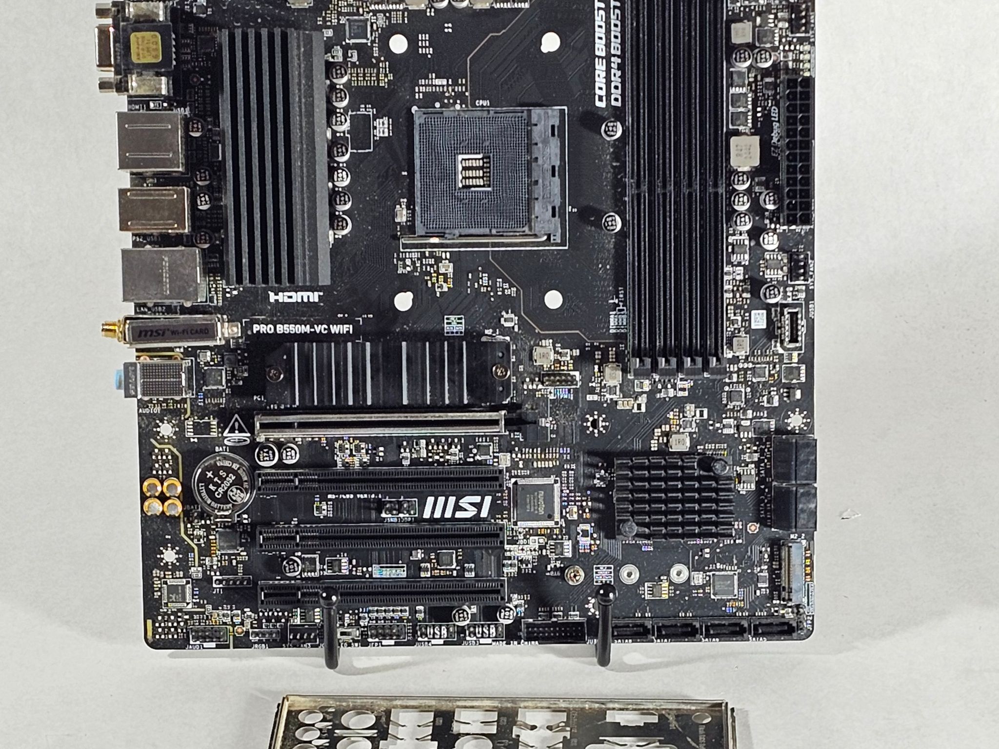 FOR PARTS ONLY: MSI B550M PRO B550M-VC WIFI AMD AM4 DDR4 mATX Motherboard
