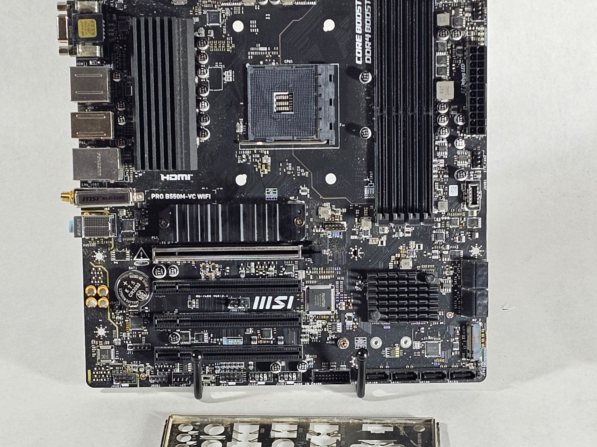 FOR PARTS ONLY: MSI B550M PRO B550M-VC WIFI AMD AM4 DDR4 mATX Motherboard