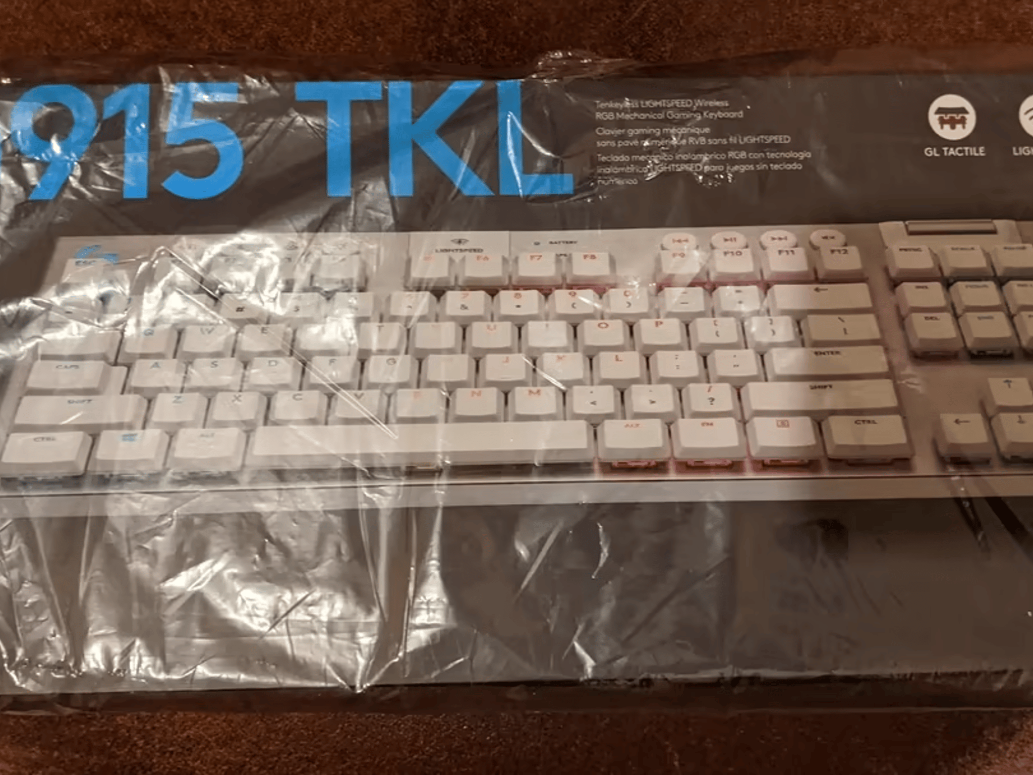 BNIB Logitech G915 TKL Wireless Gaming Keyboard, GL Tactile Switches, White