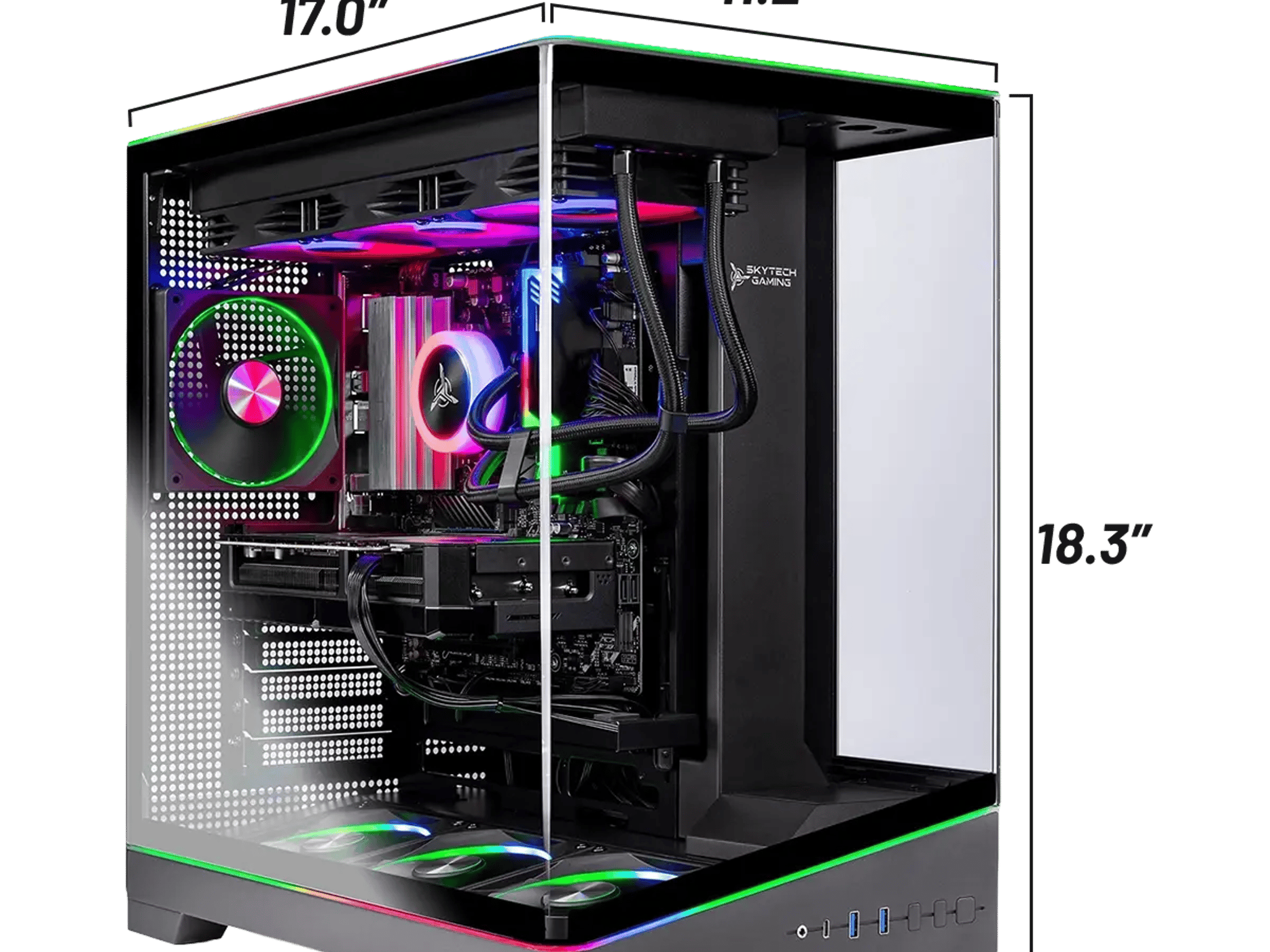 NEW & MUST GO SKYTECH HARPY Gaming PC | RX 9070XT | 32GB RGB RAM | 1TB SSD | AMD 9800X3D | Win 11
