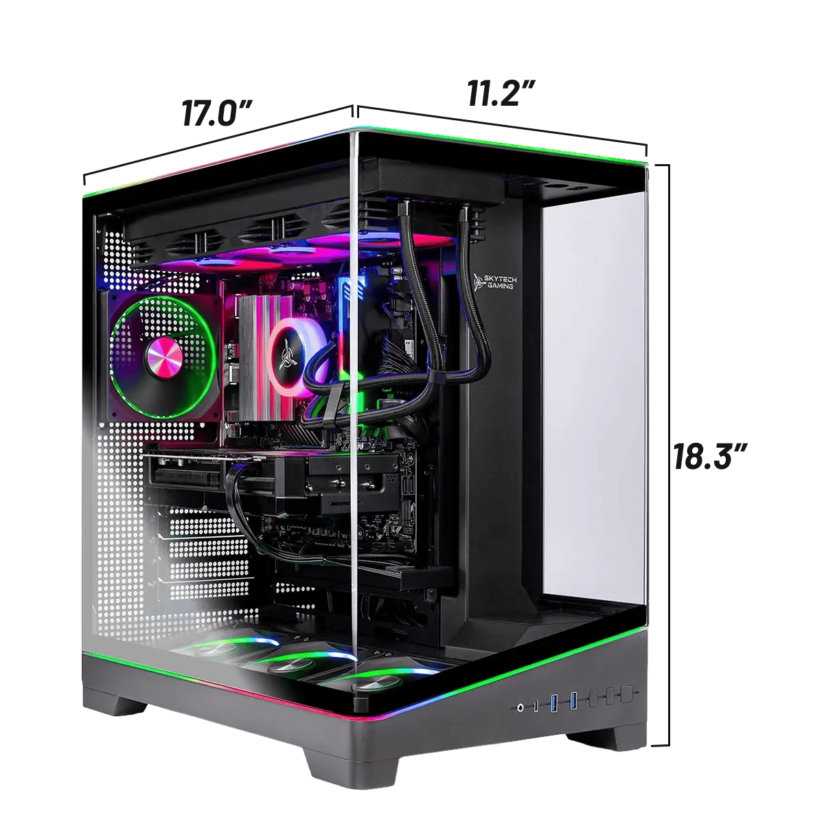 NEW & MUST GO SKYTECH HARPY Gaming PC | RX 9070XT | 32GB RGB RAM | 1TB SSD | AMD 9800X3D | Win 11