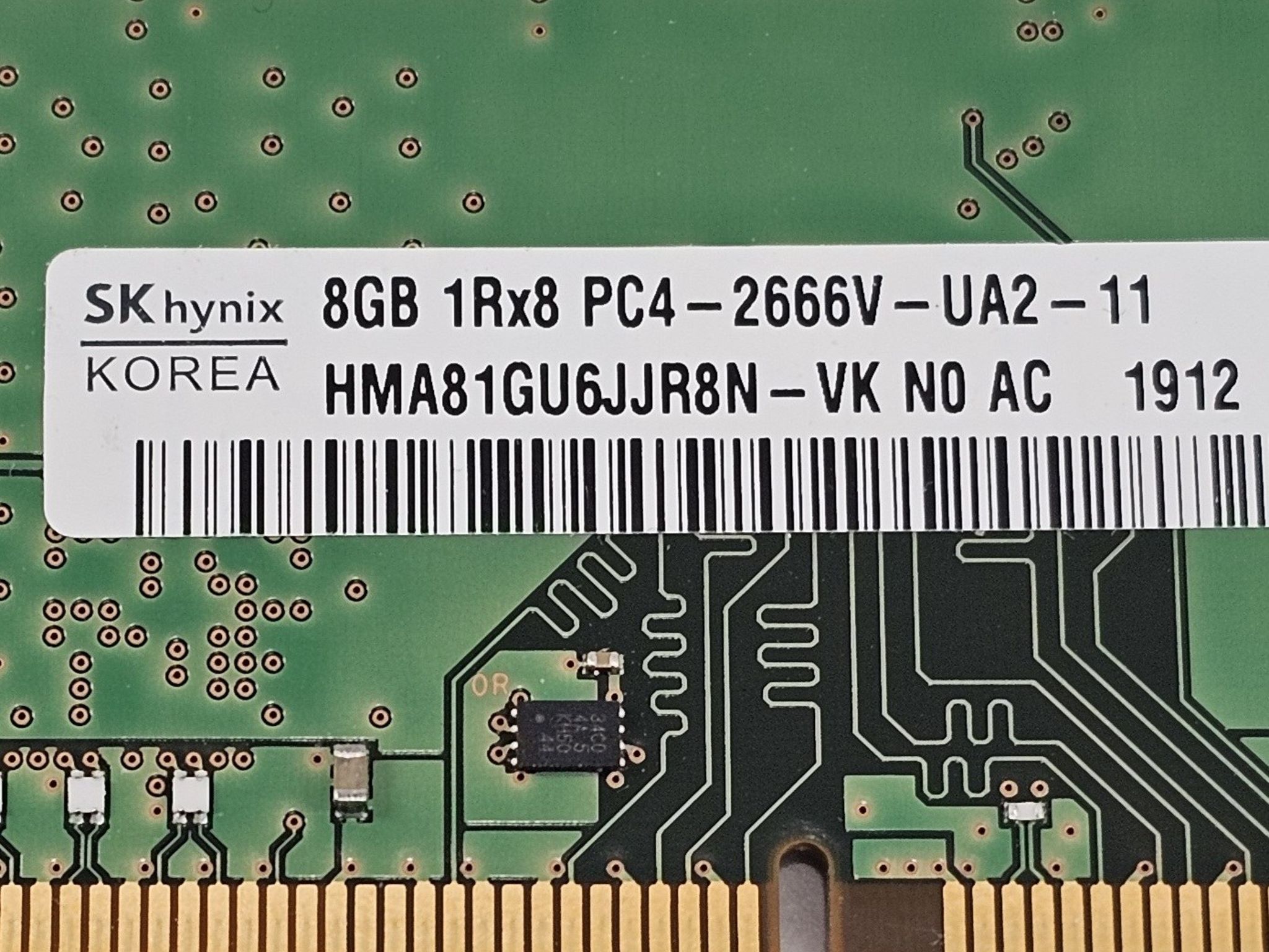 16GB DDR4 (2x8GB) CL19 2666MT/s SK hynix