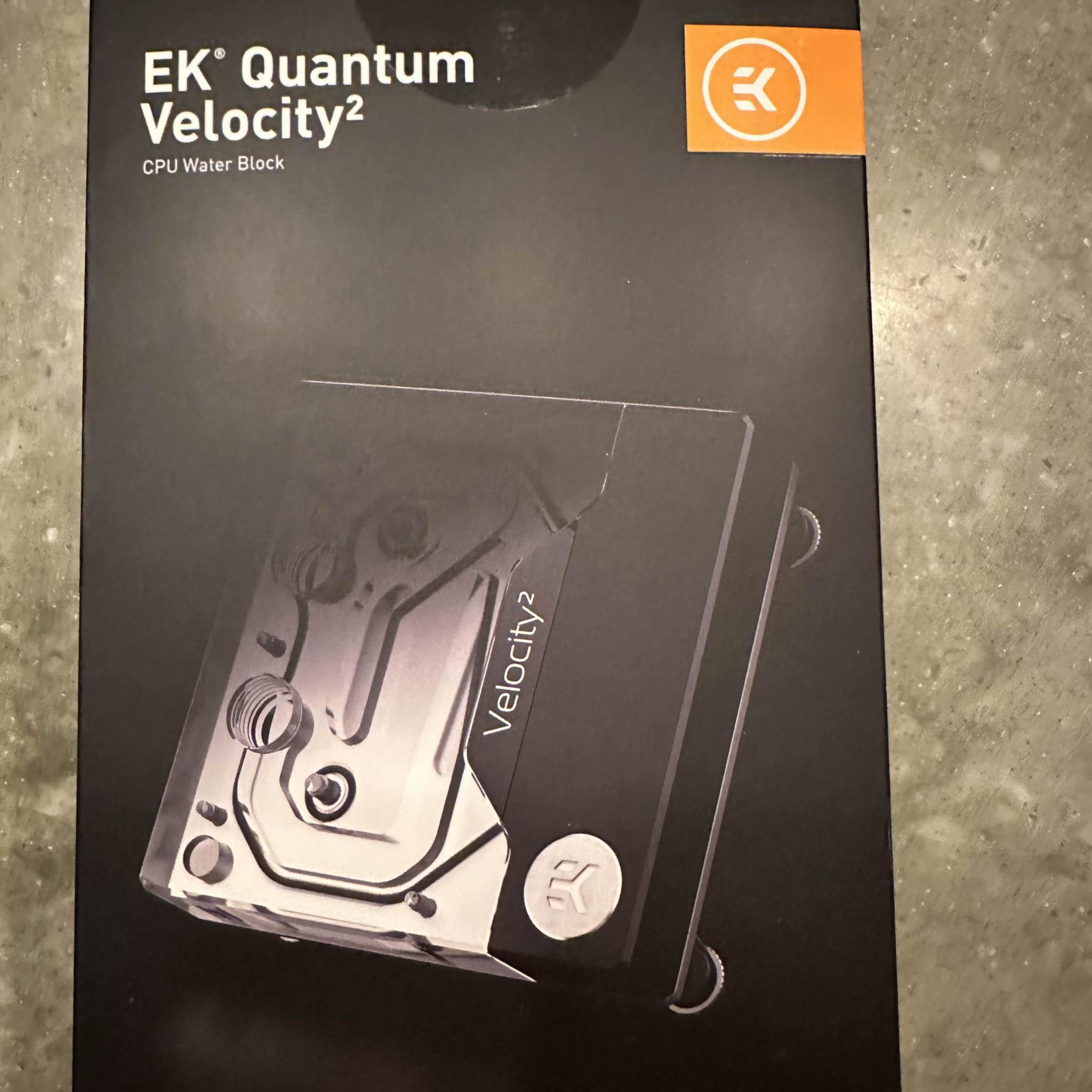 EK Quantum Velocity 2 LGA1700 CPU waterblock - Nickel/Plexi
