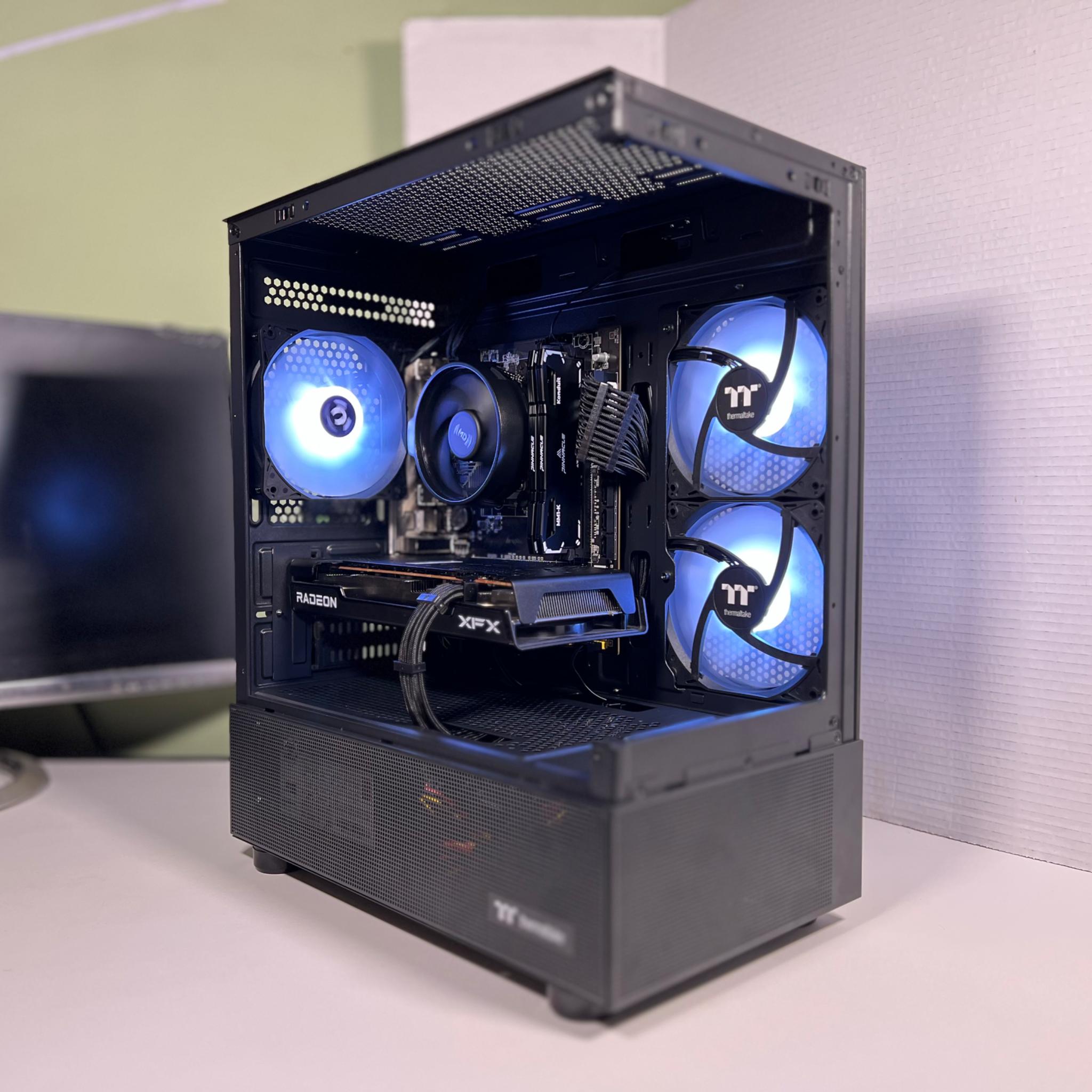 R5 5500 + RX 6600 XT | 32GB DDR4 | 2TB NVMe | E-Sports+ Gaming PC
