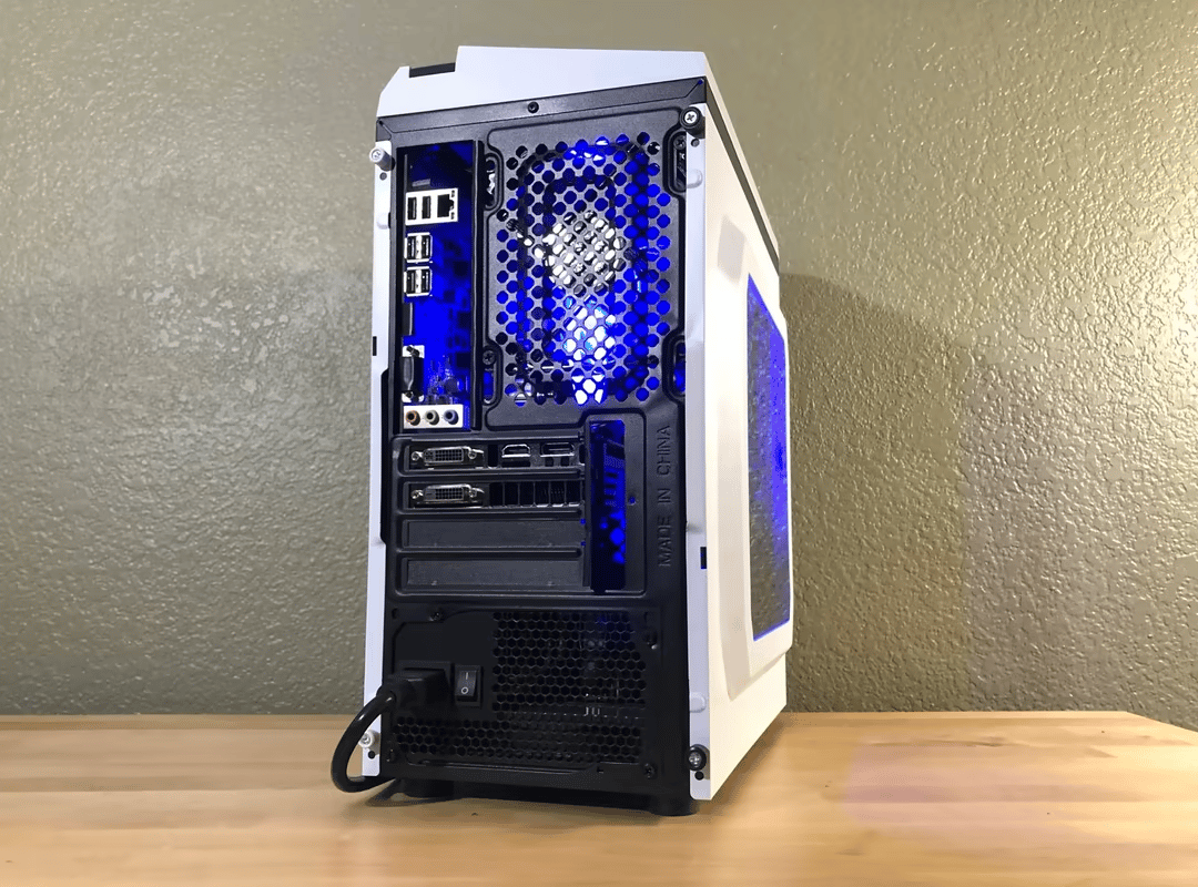 White Entry-Level Gaming PC