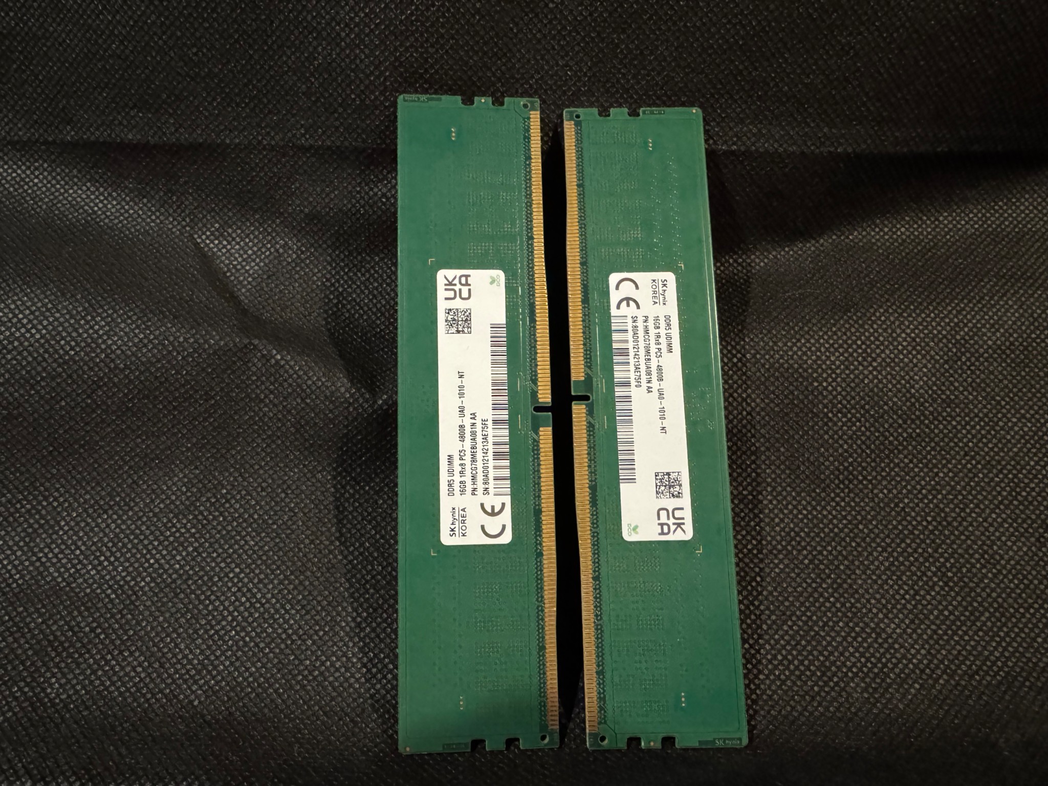 DDR5 DIMM (2x16GB) (32GB TOTAL) RAM @4800Mhz