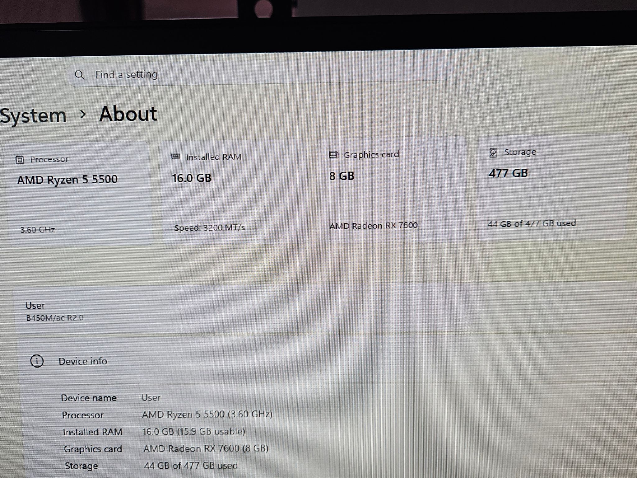 Mini Tower Ryzen Gaming PC | RX 7600 | Ryzen 5 5500 | 16GB RAM