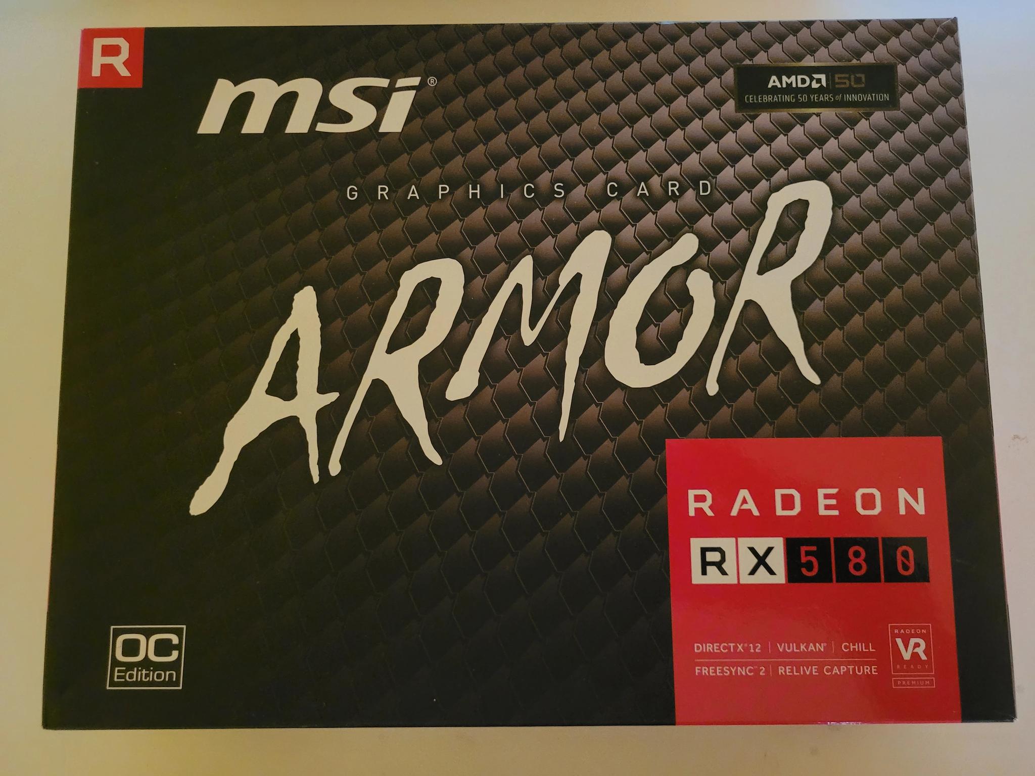 MSI ARMOR OC Radeon RX 580 8 GB GDDR5