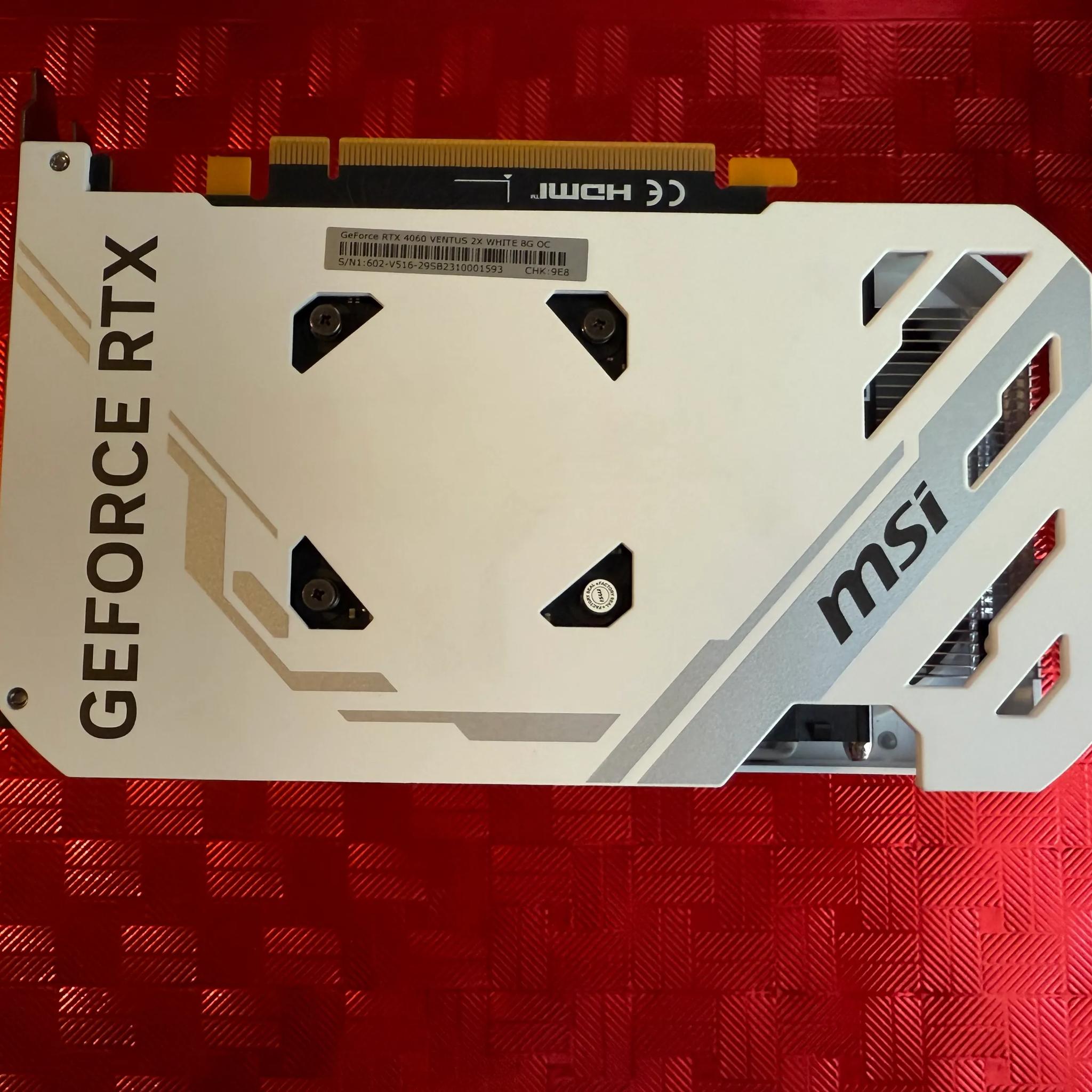 MSI GeForce RTX 4060 Ventus 2X [WHITE] 8GB GDDR6 – Gently Used