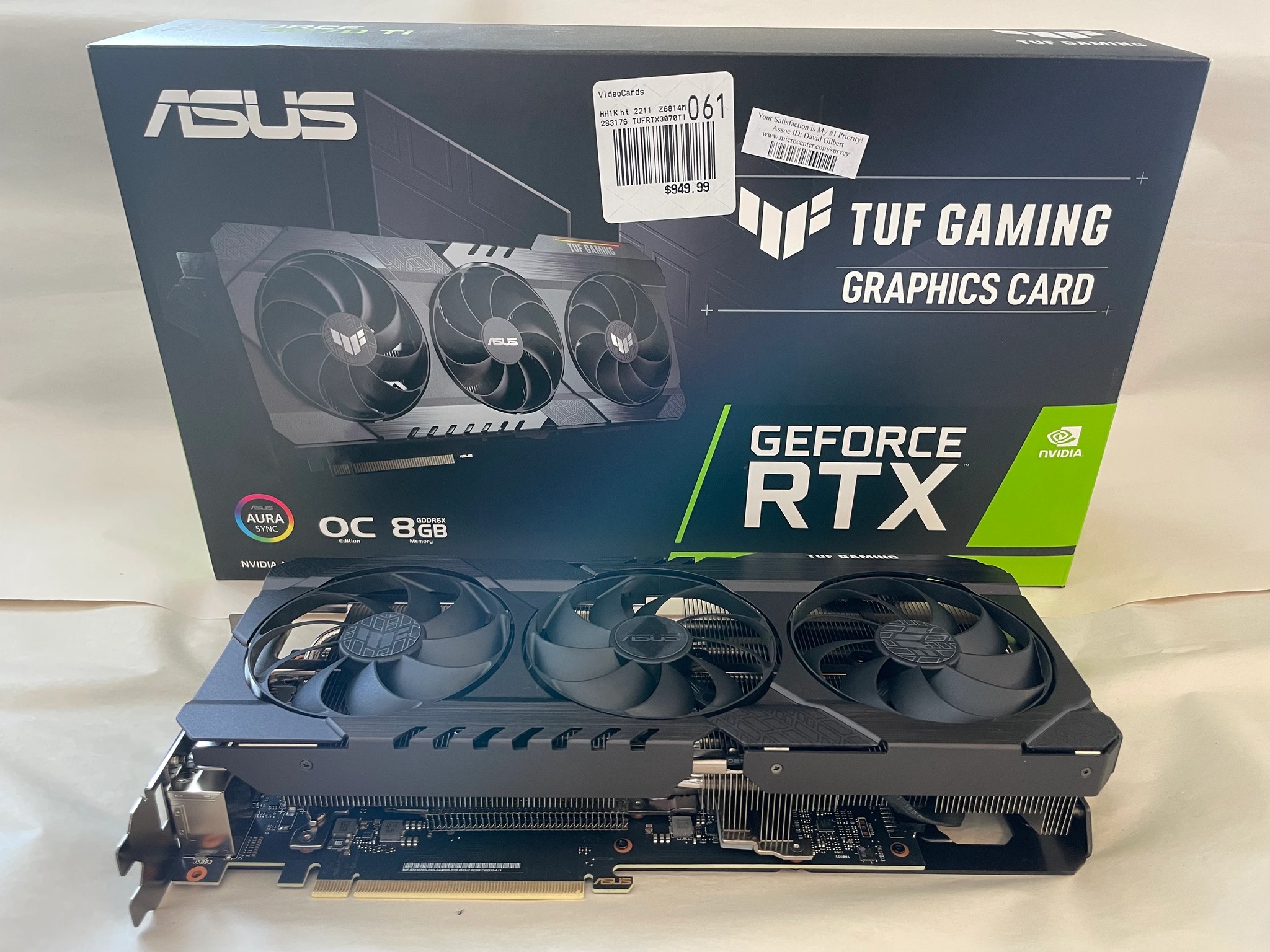 Asus TUF OC Nvidia 3070 Ti 8 GB