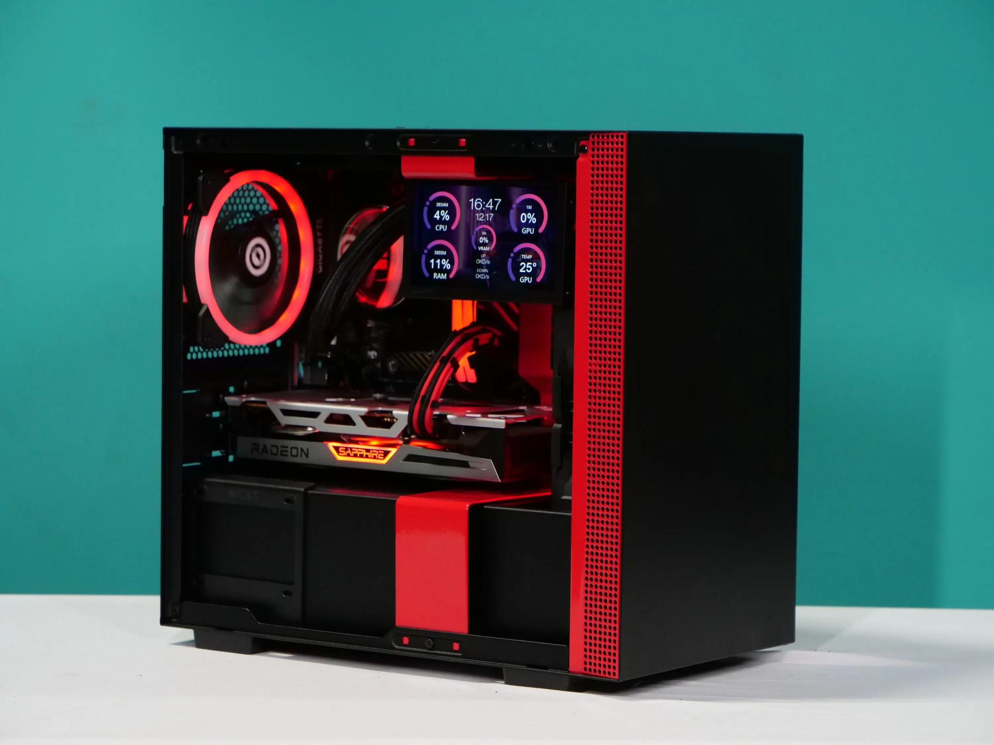 UCW Ready to Play "Seeing Red" ITX Build (Ryzen 5-5600x + RX 6600XT 8gb + 32gb RAM) Free Shipping!