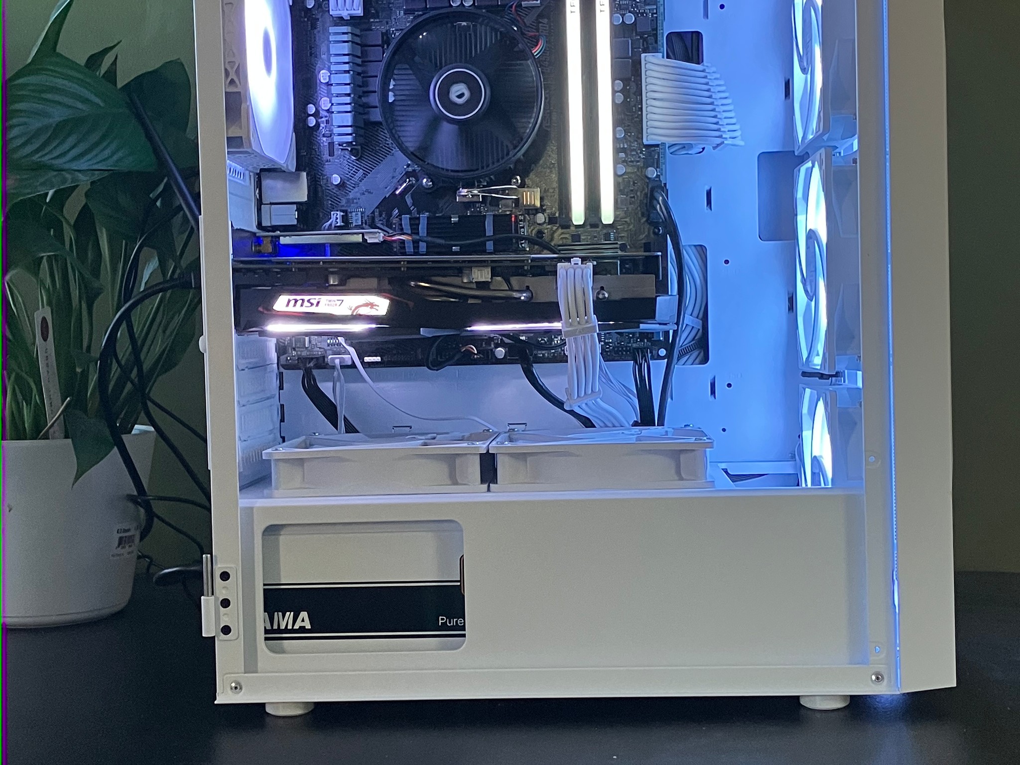 🦃Black Friday Sale! 🦃White RGB Gaming PC Ryzen 5 Nvidia GTX 1660 SUPER 16 gb 512gb Wifi Win11pro