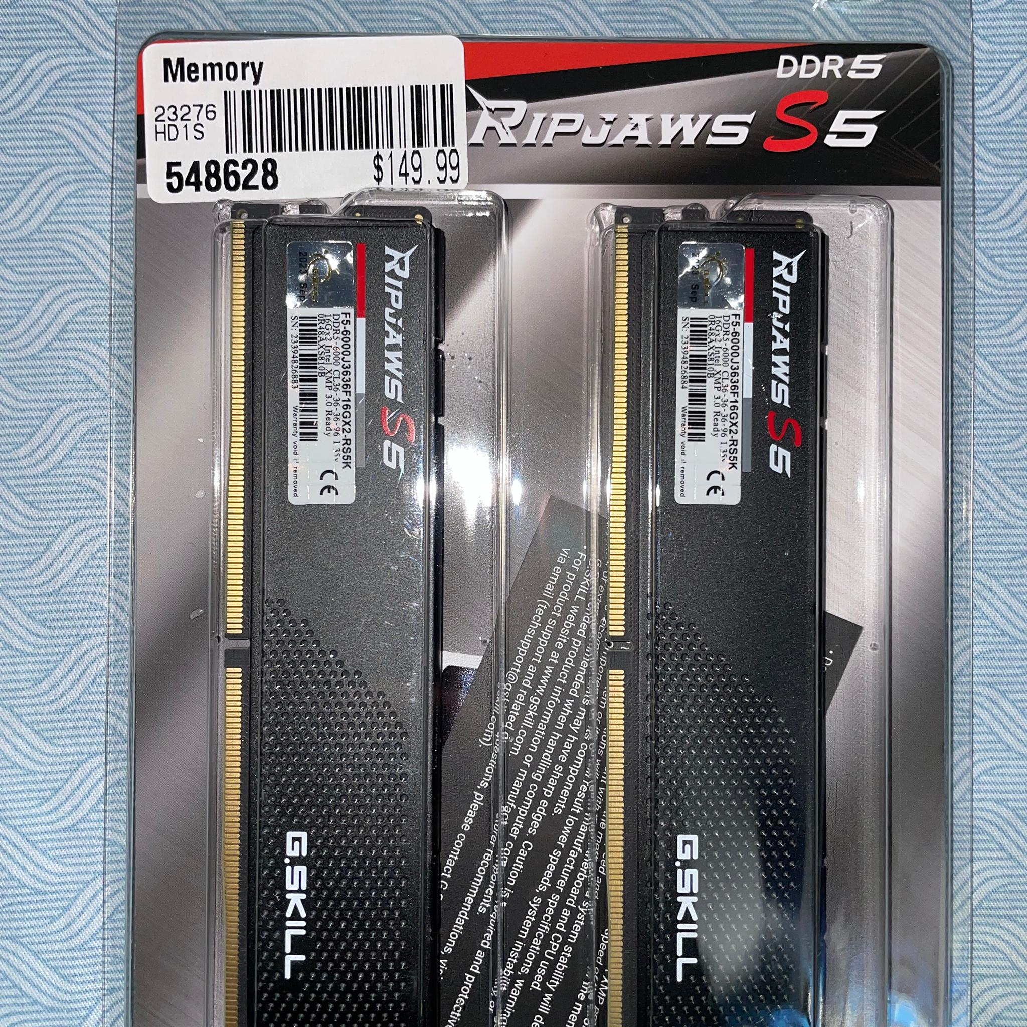 G.Skill Ripjaws S5 32GB DDR5-6000
