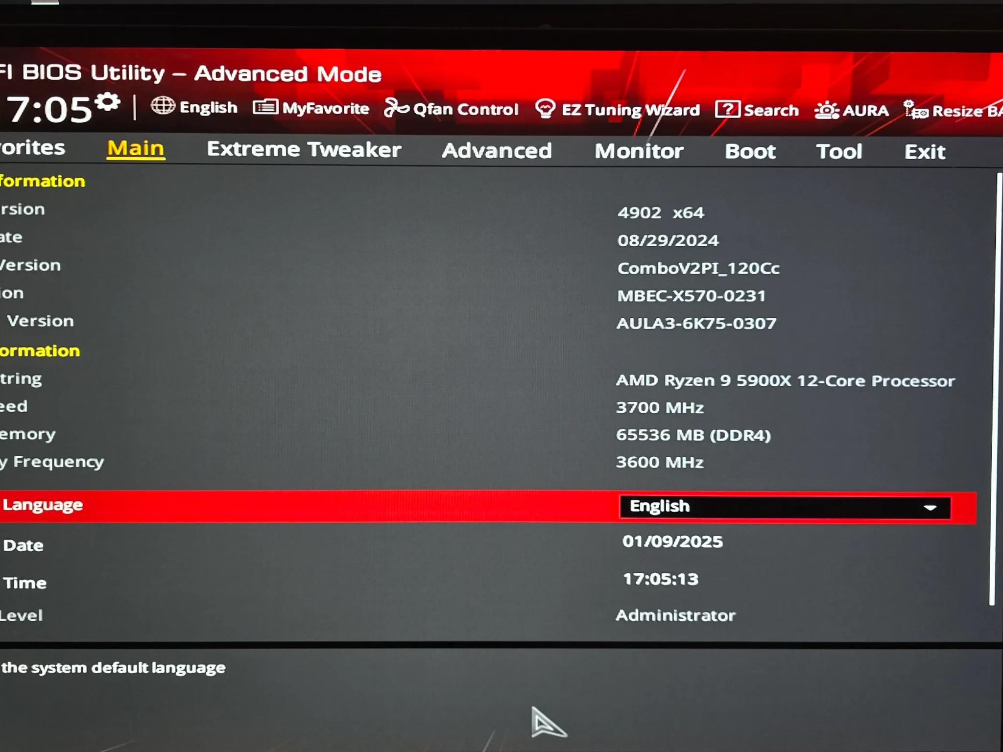Asus Crosshair VIII Dark Hero X570