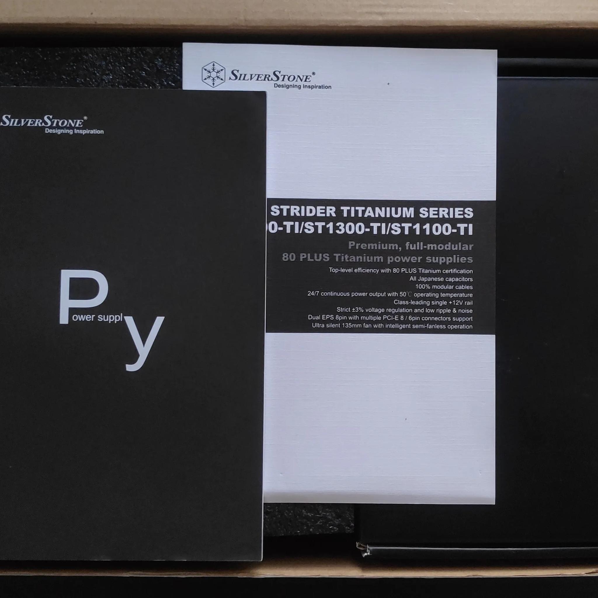 SilverStone ST1300-TI, 1300W, 80 Plus Titanium Certified Fully Modular Power Supply