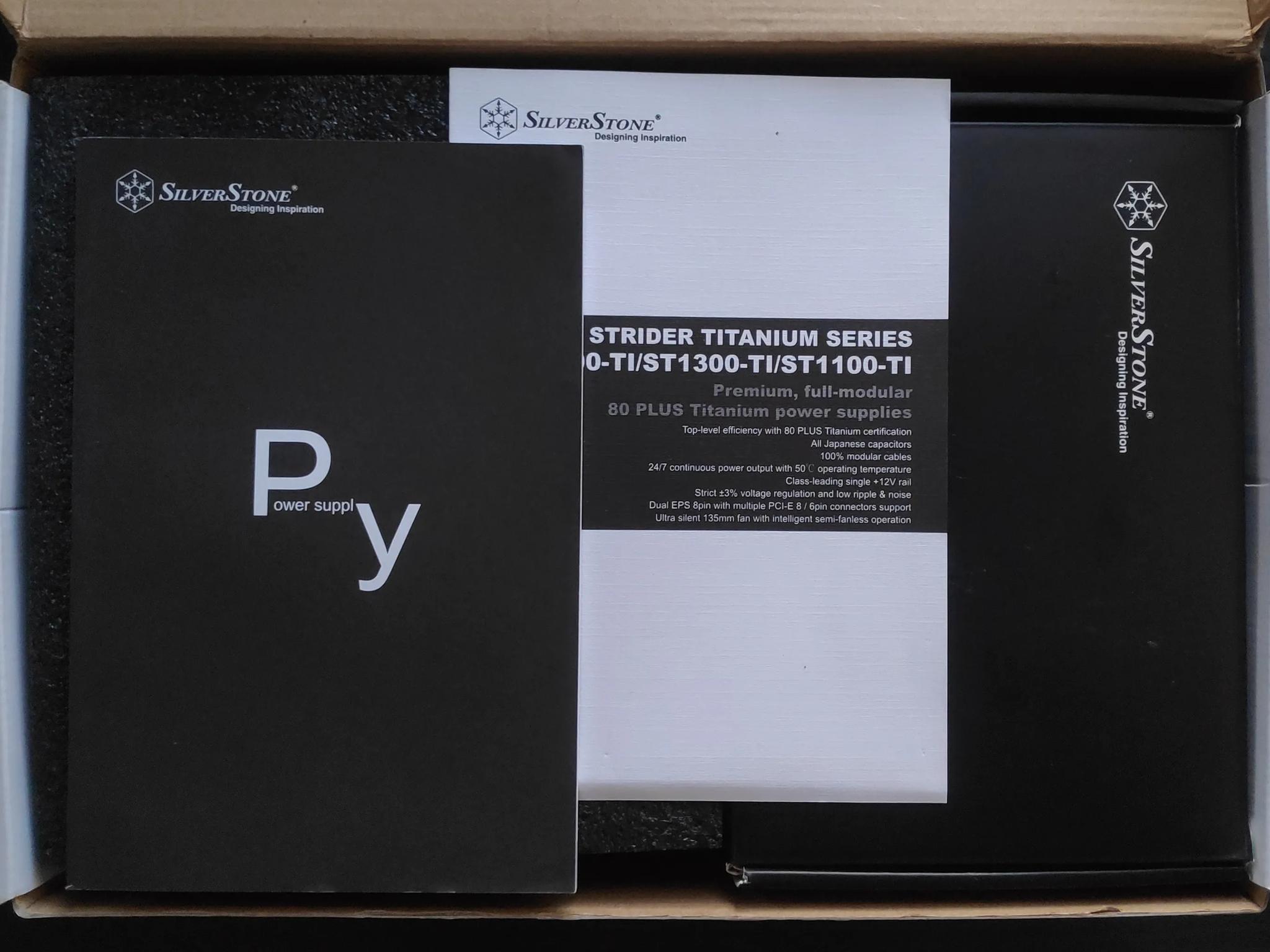 SilverStone ST1300-TI, 1300W, 80 Plus Titanium Certified Fully Modular Power Supply