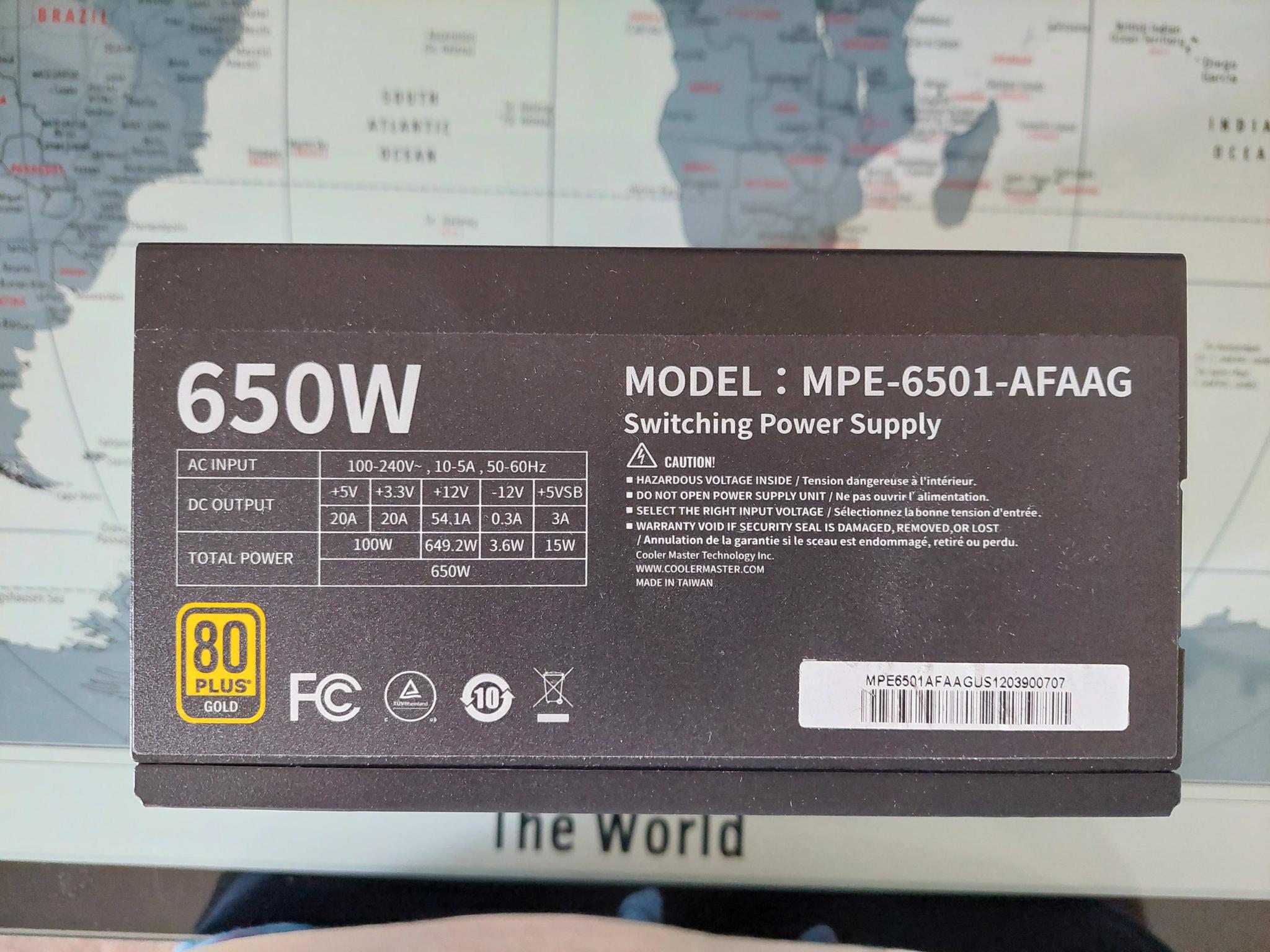 Cooler Master MWE Gold 650 V2 Full Modular ATX PSU