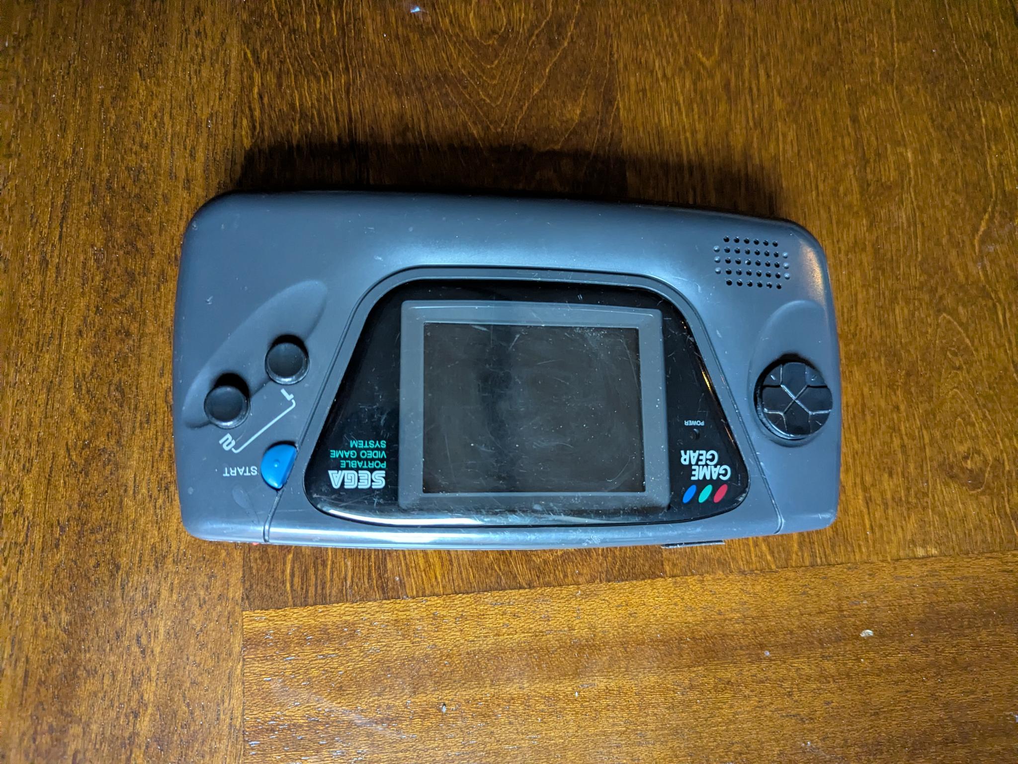 Sega Game Gear Handheld Console, Fully Recapped and Working, with Sonic Chaos Game Cartridge
