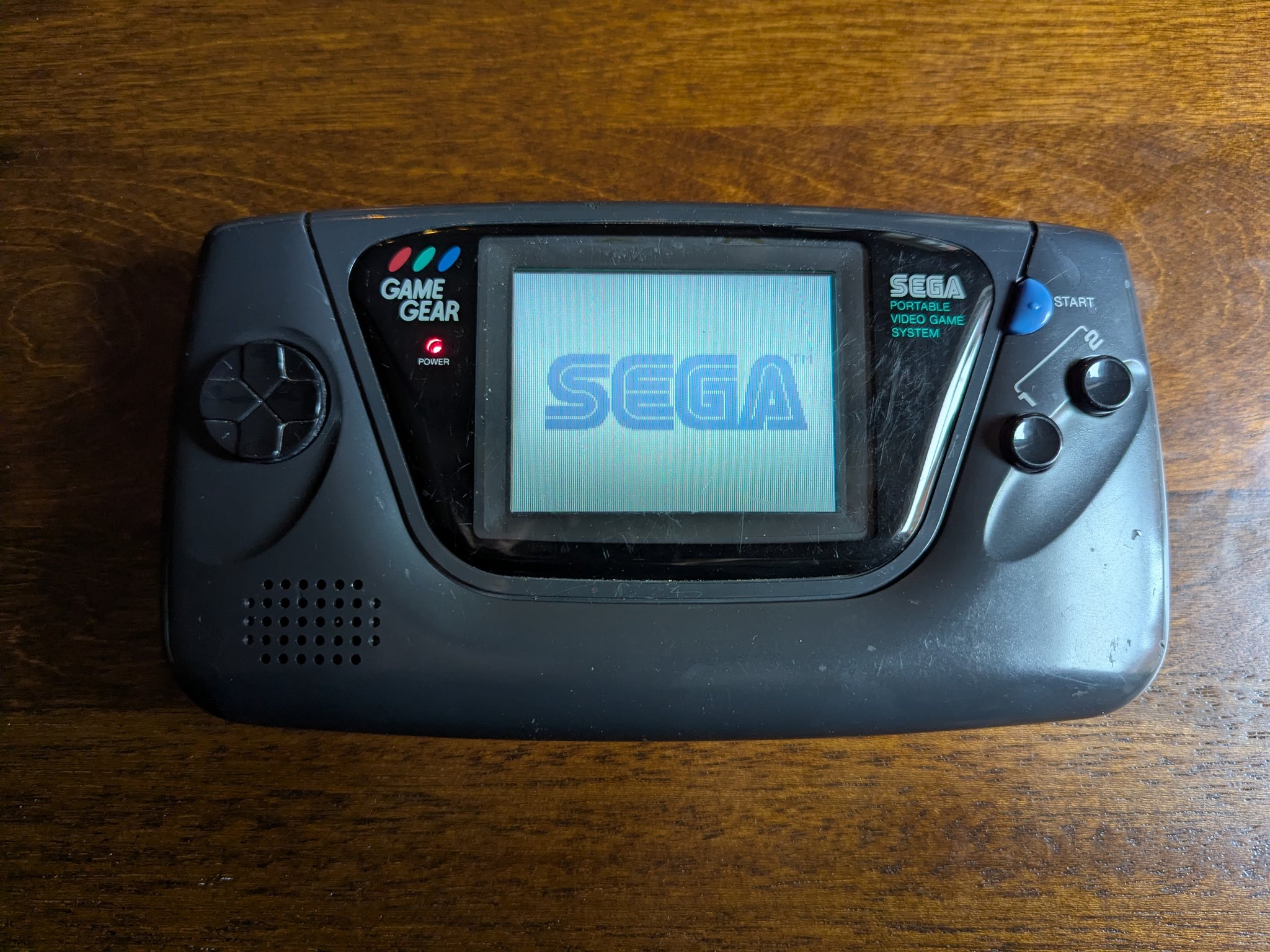 Sega Game Gear Handheld Console, Fully Recapped and Working, with Sonic Chaos Game Cartridge