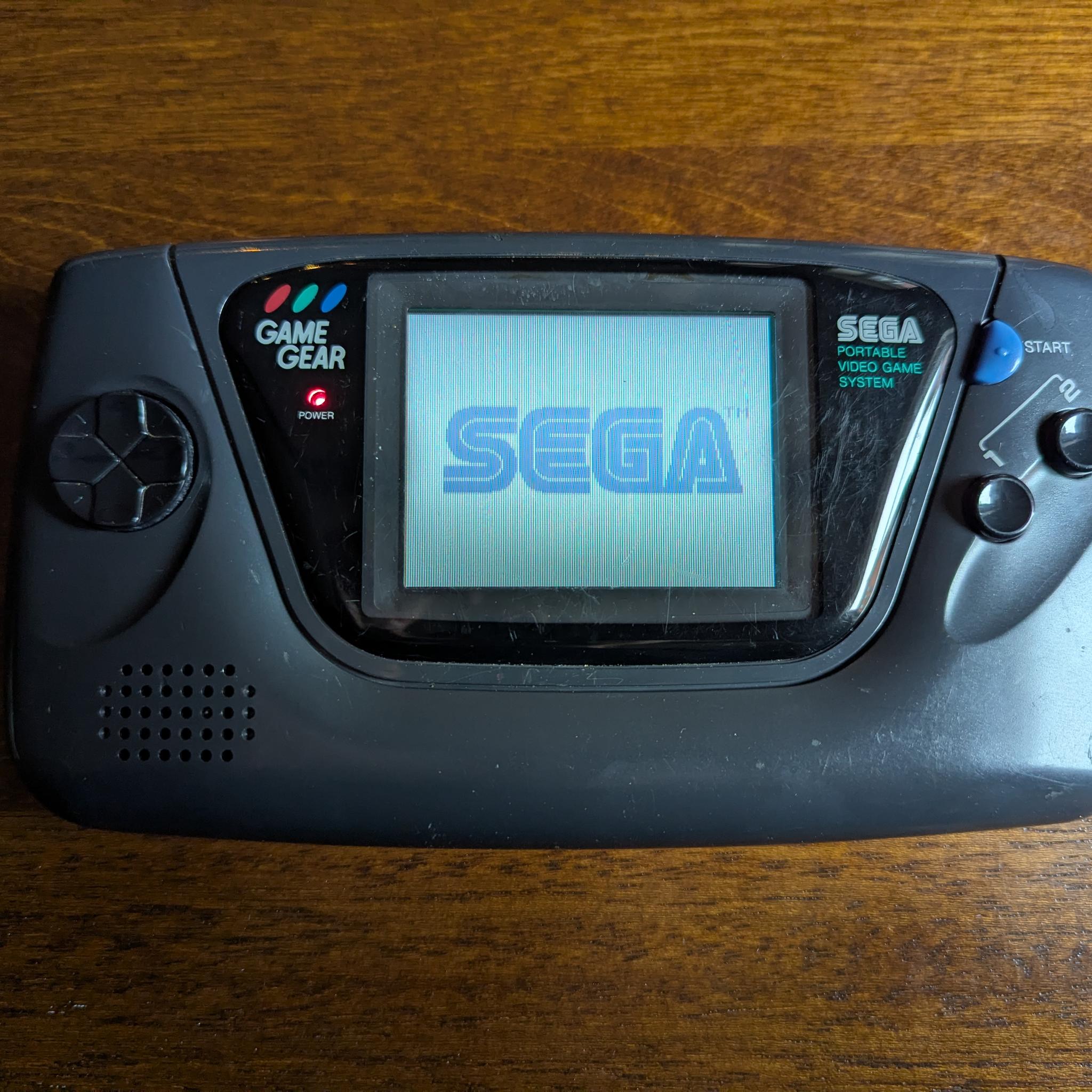Sega Game Gear Handheld Console, Fully Recapped and Working, with Sonic Chaos Game Cartridge