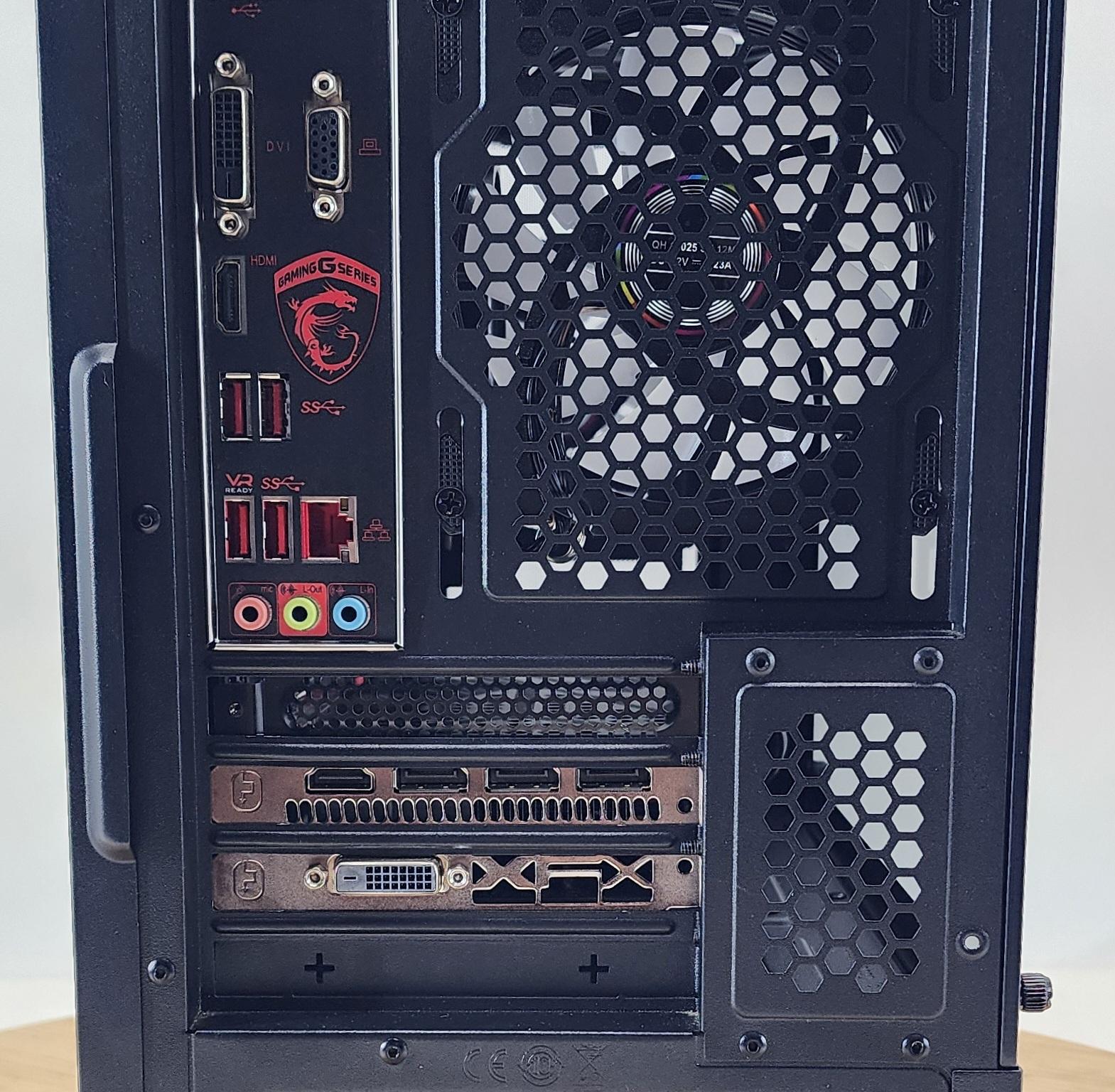 Gaming PC Ryzen 5 2600 16GB RAM 256GB SSD+1TB HDD RX 570 8GB Windows 11 Computer