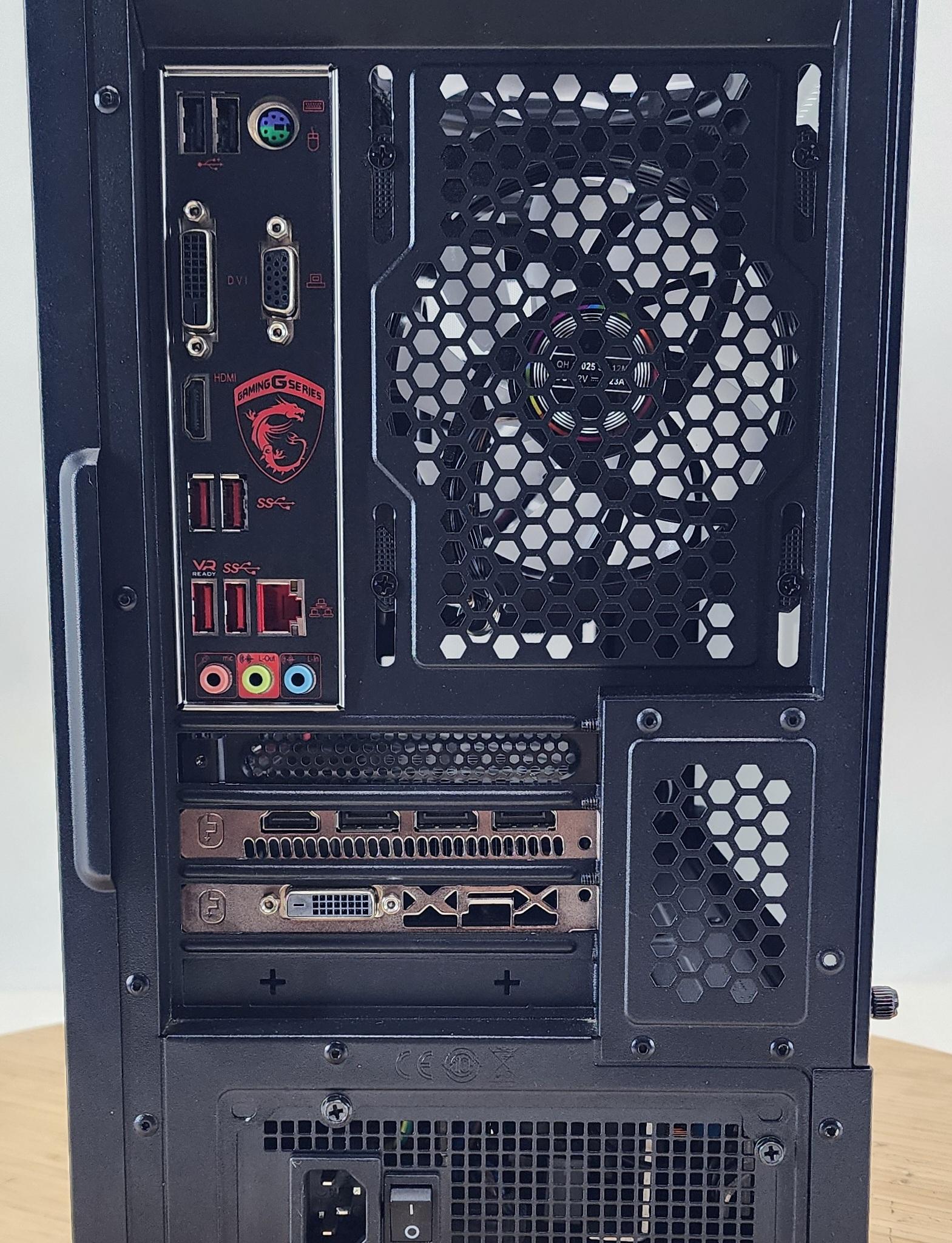 Gaming PC Ryzen 5 2600 16GB RAM 256GB SSD+1TB HDD RX 570 8GB Windows 11 Computer