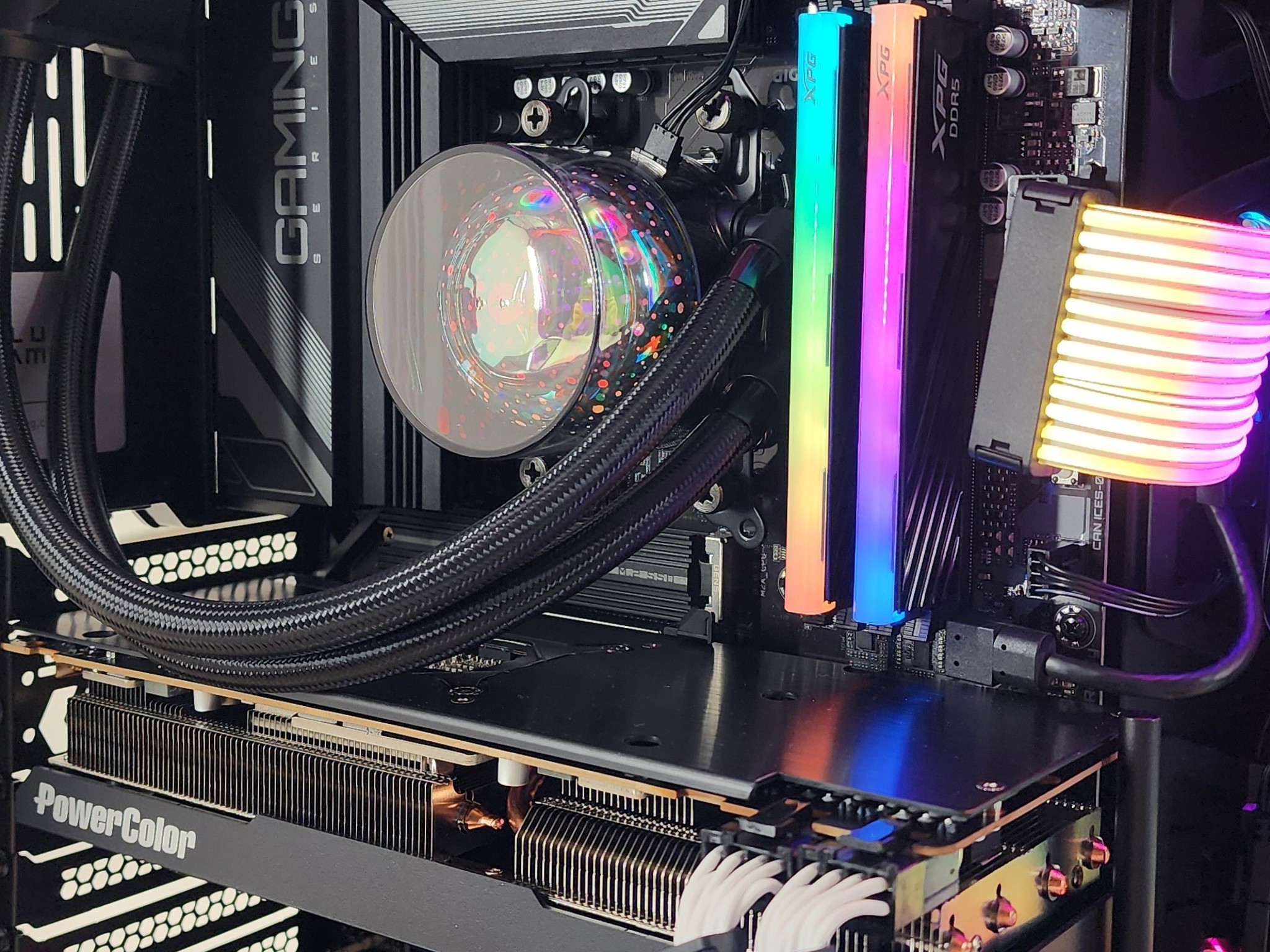 Gaming PC Ryzen 5 7600X3D 32GB RAM 2TB SSD RX 7800 XT 16GB Windows 11 Computer
