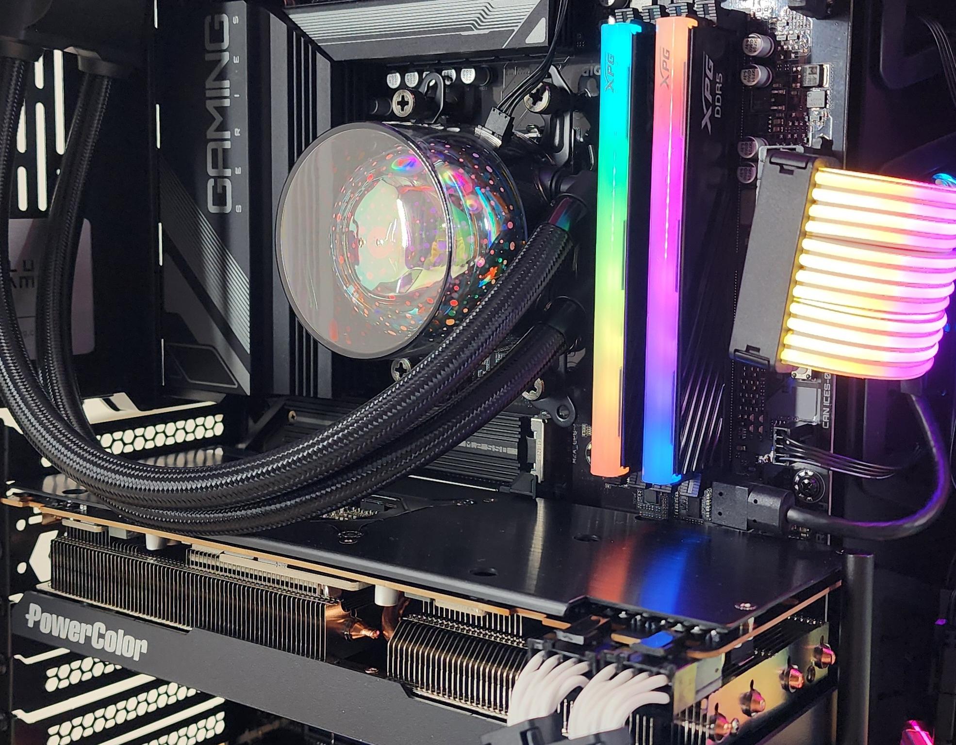 Gaming PC Ryzen 5 7600X3D 32GB RAM 2TB SSD RX 7800 XT 16GB Windows 11 Computer