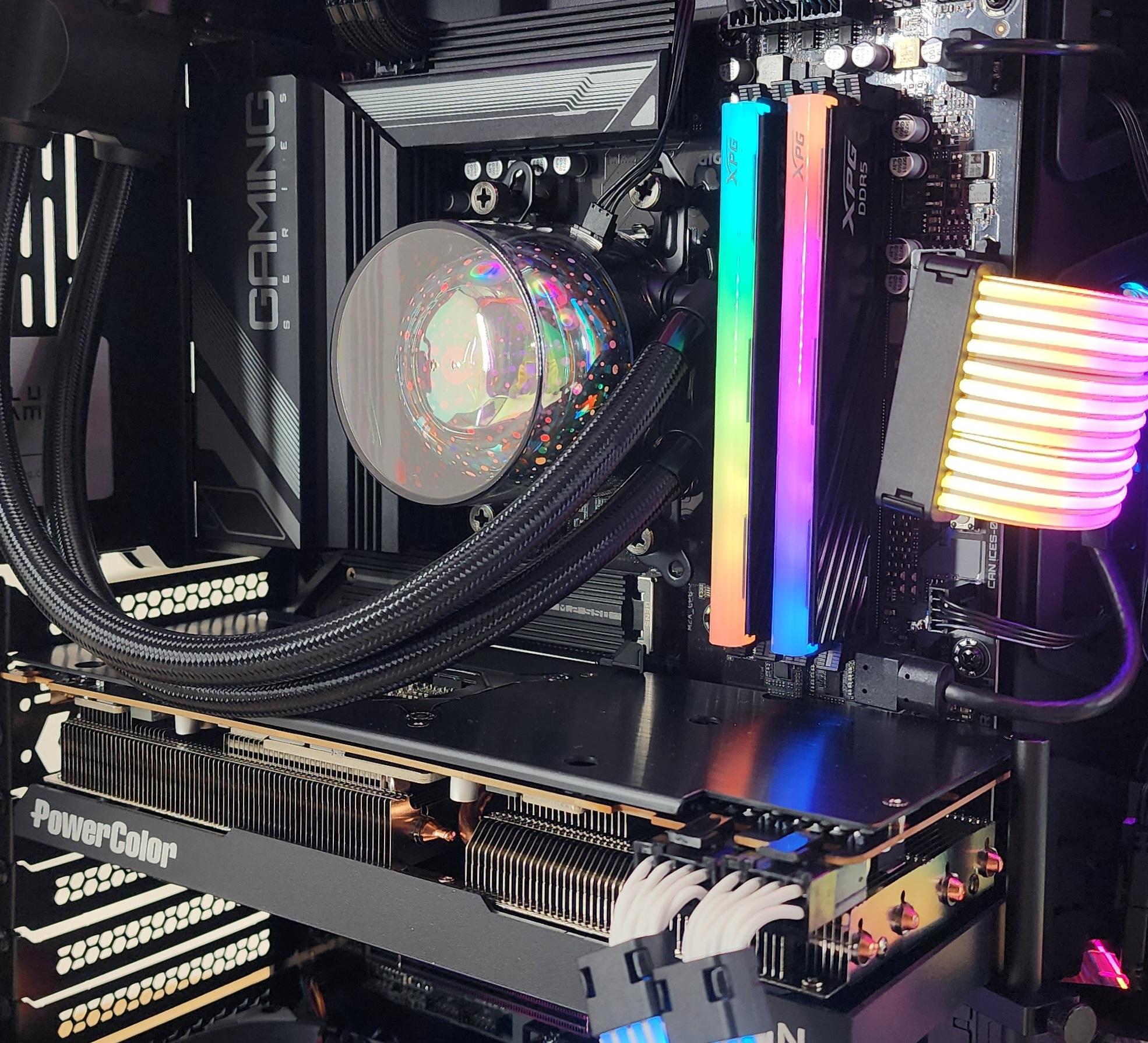 Gaming PC Ryzen 5 7600X3D 32GB RAM 2TB SSD RX 7800 XT 16GB Windows 11 Computer