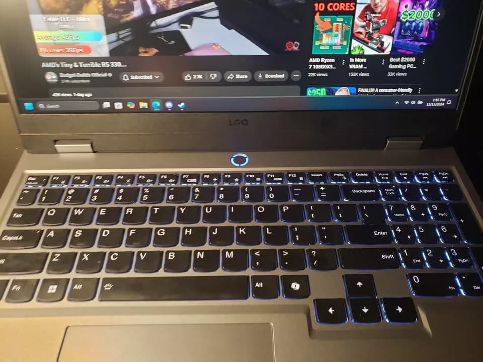 Lenovo LOQ 15 inch RTX 3050, Ryzen 5 7235HS, 20gb ddr5, 1.5TB storage