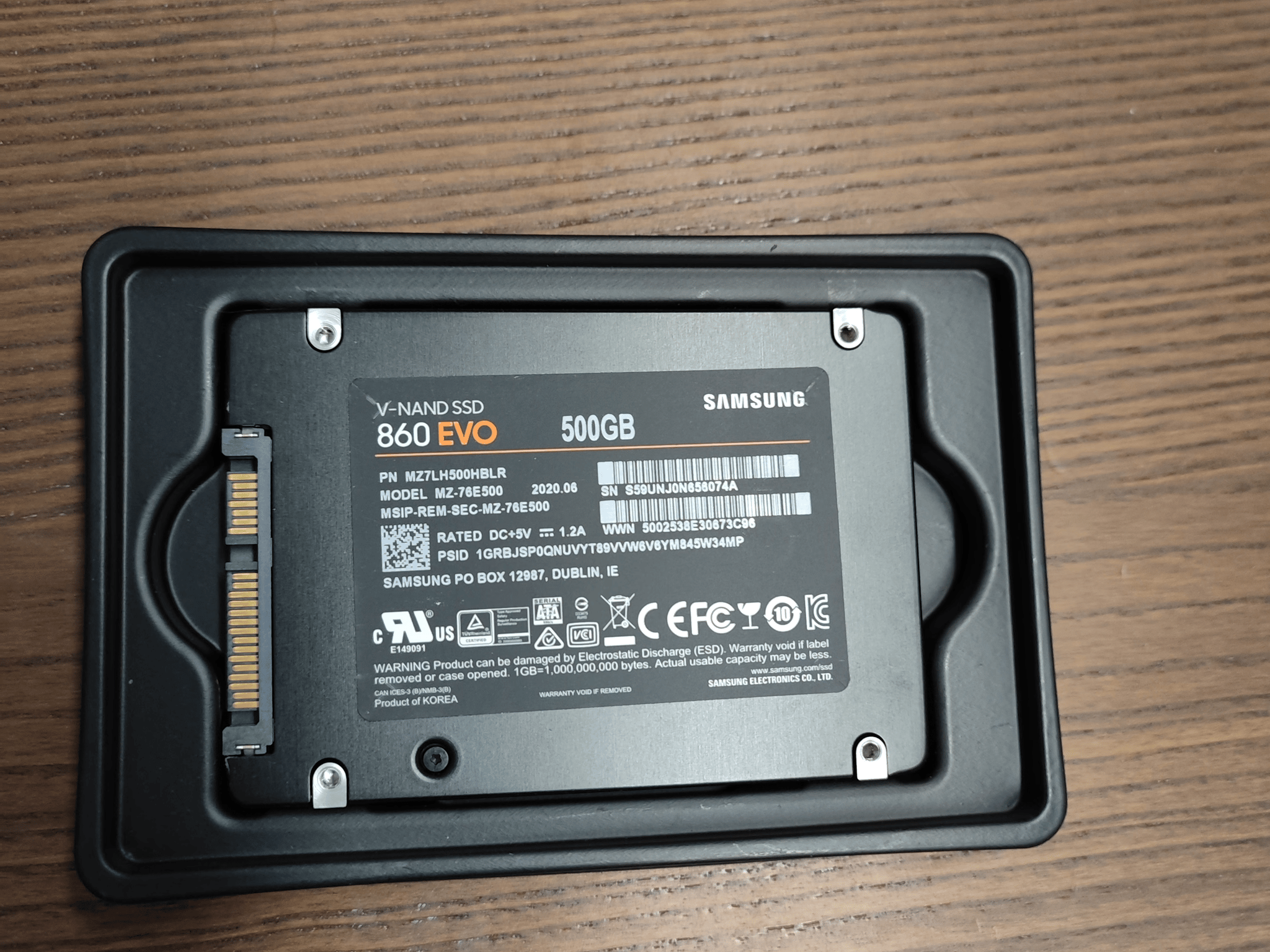Samsung 860 Evo 500 GB 2.5" SATA SSD