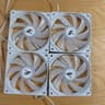 4x Zalman rainbow fans white