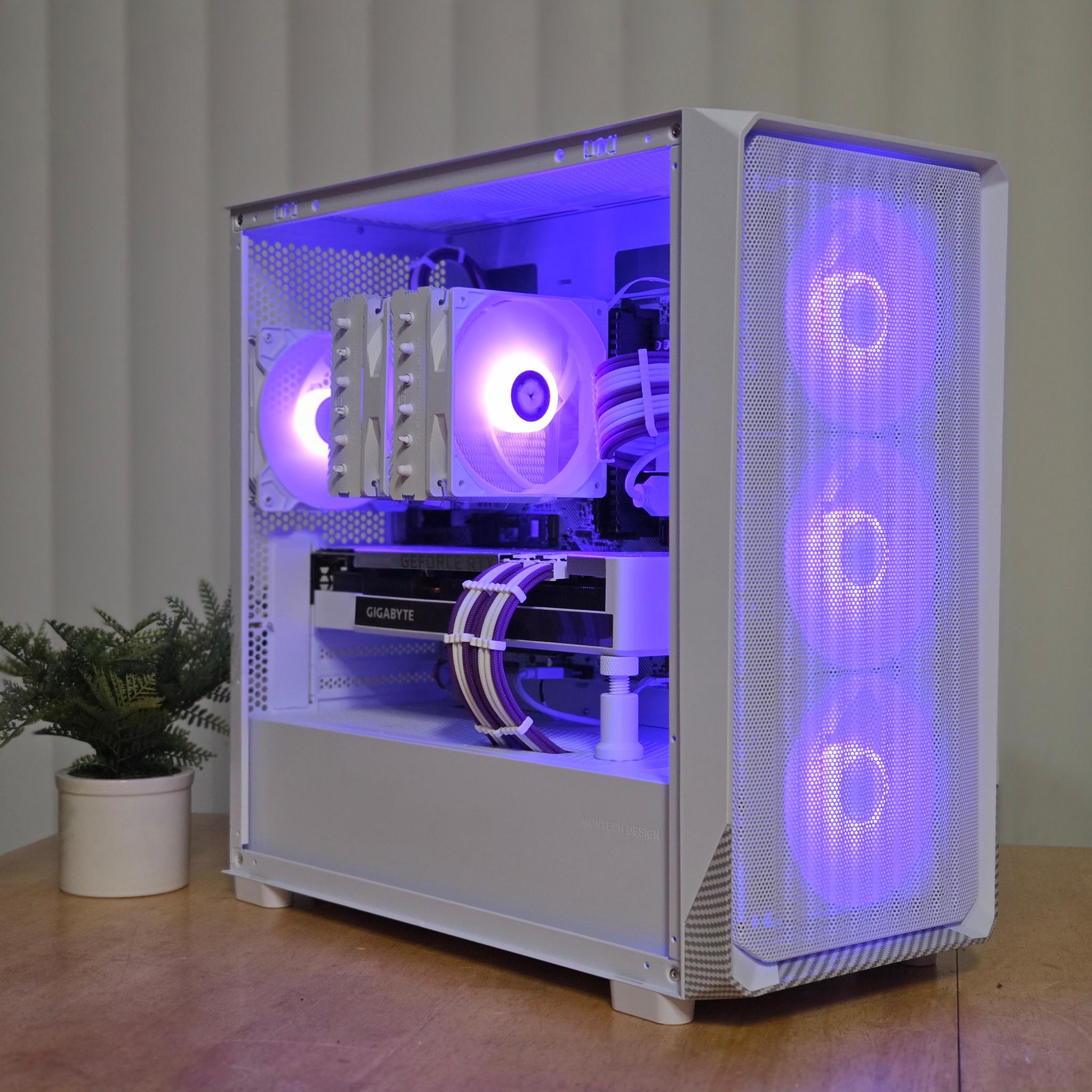 ⚪ White & Purple 🟣 | RTX 3070 Ti | 32gb 🐏 | Ryzen 5500 | 1TB Nvme