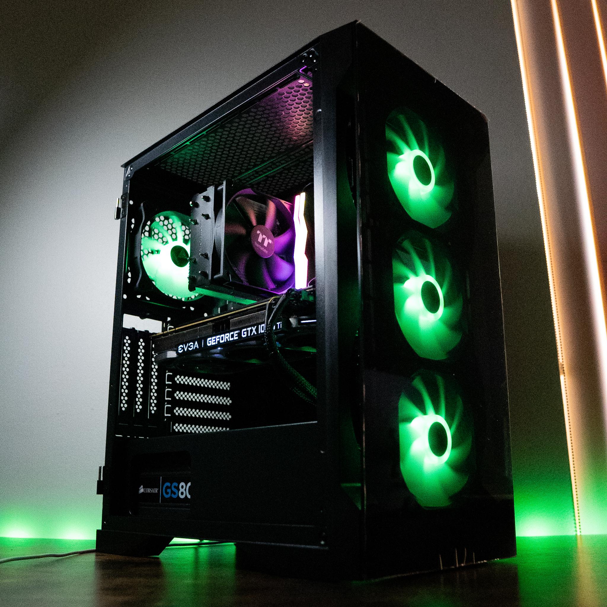 🌃🍬 | EVGA GTX 1080Ti 11GB | RYZEN 5 5600 | 16GB DDR4 RAM | 2TB | Night Candy