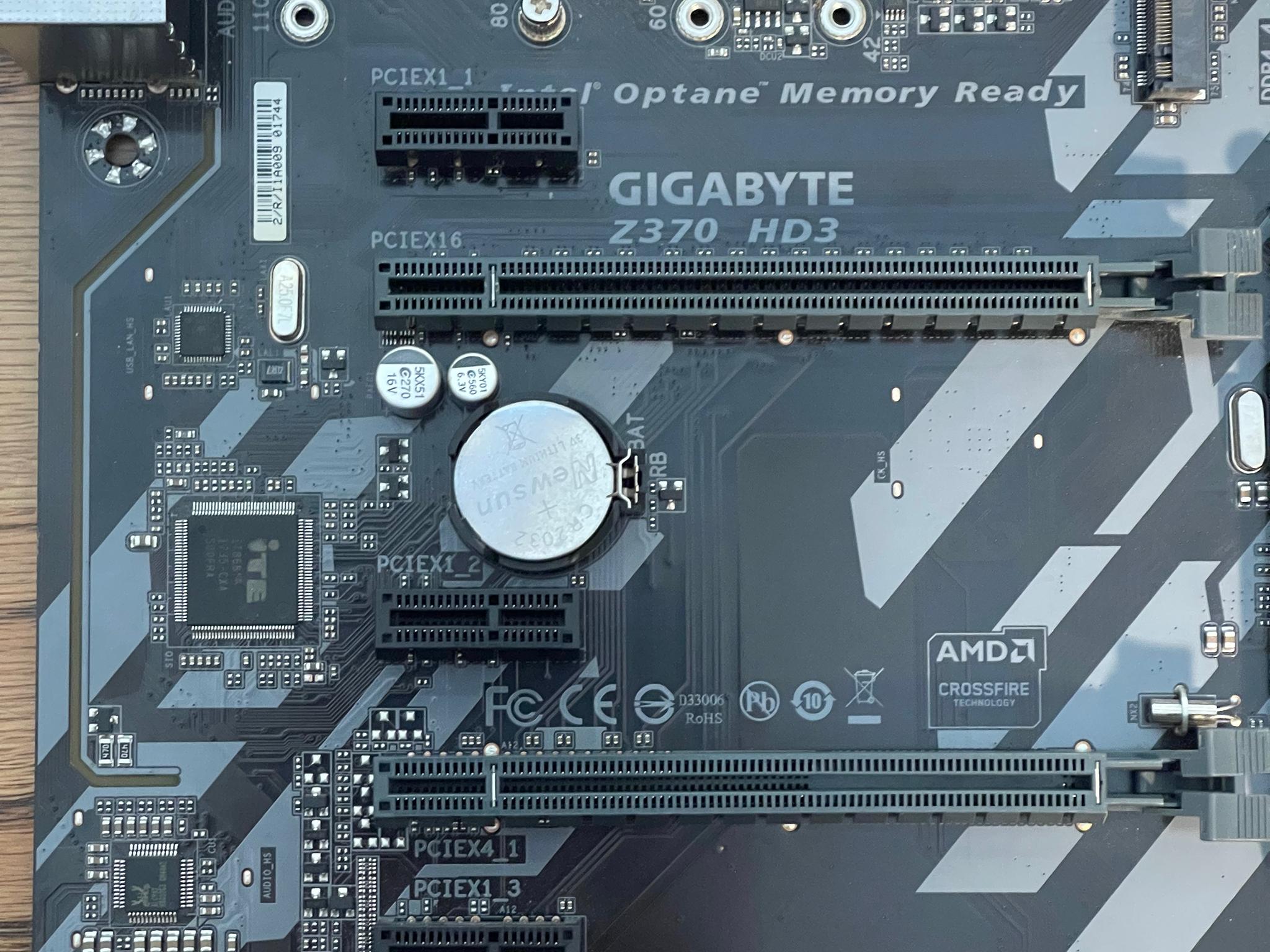 Used, Gigabyte z370 HD3, i7-8700, 16GB, 256GB