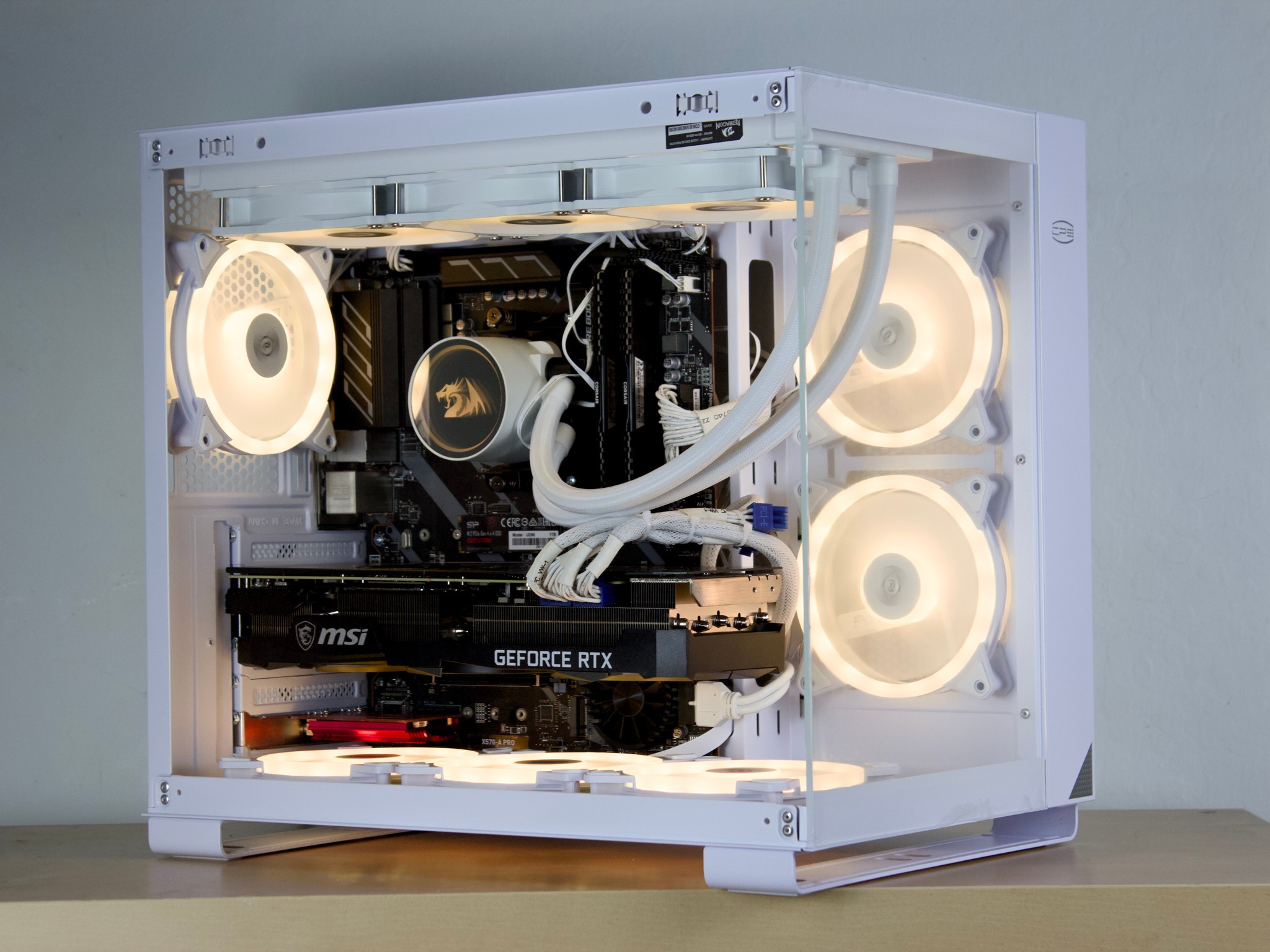 ❄️1440P Powerhouse❄️ - RTX 3080 TI, Ryzen 7 5800X, 32GB RAM, 1TB NVMe - Whiteout/WiFi/ARGB