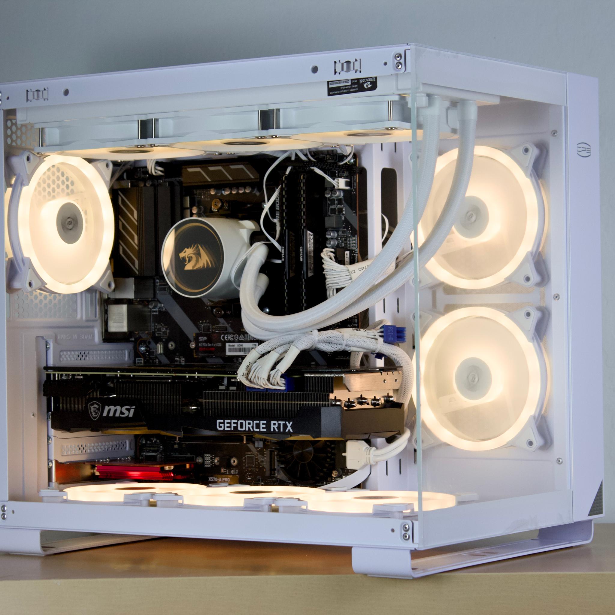 ❄️1440P Powerhouse❄️ - RTX 3080 TI, Ryzen 7 5800X, 32GB RAM, 1TB NVMe - Whiteout/WiFi/ARGB
